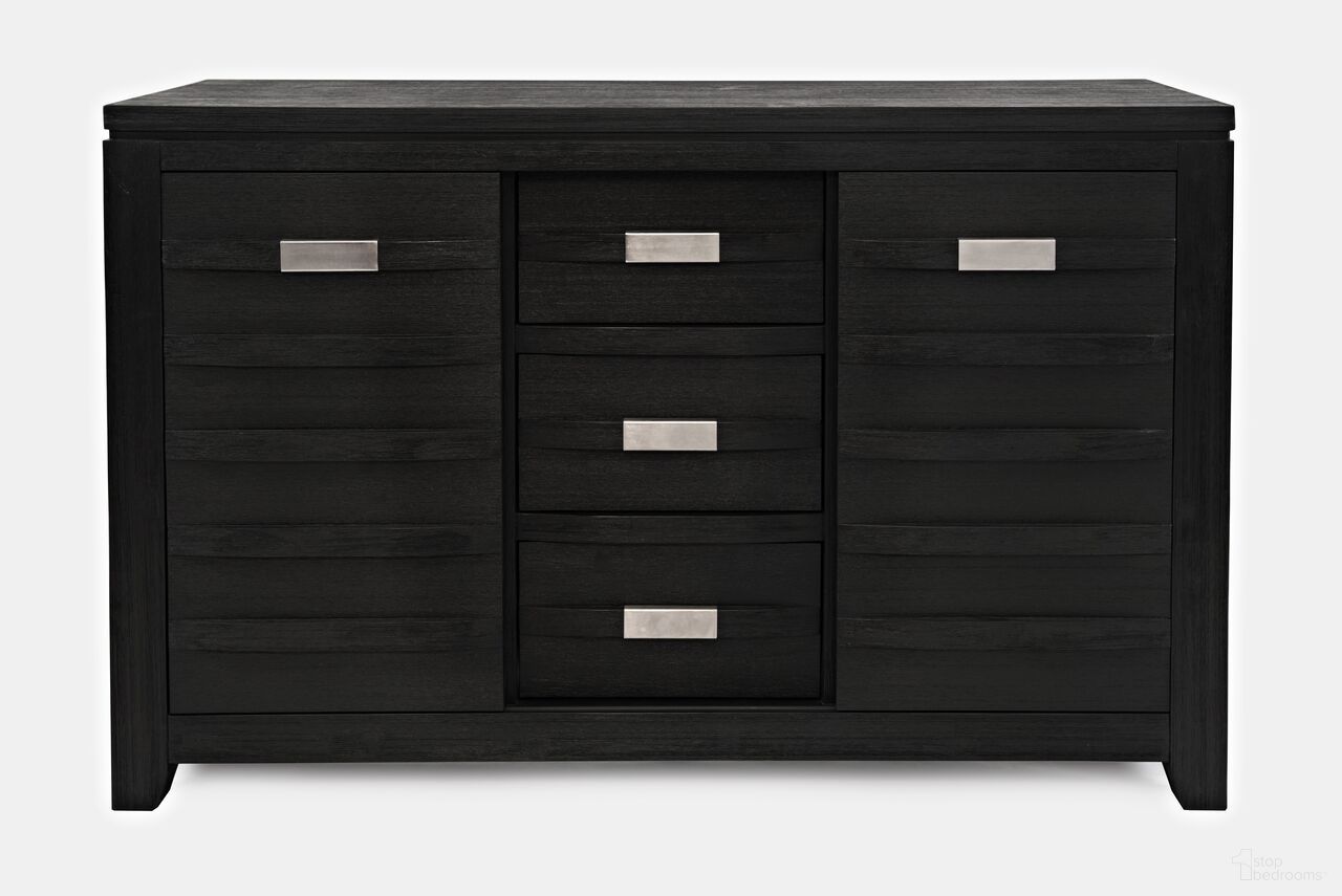 The appearance of Altamonte 54 Inch Server with Sliding Doors In Dark Charcoal designed by Jofran in the modern / contemporary interior design. This dark charcoal piece of furniture was selected by 1StopBedrooms from Altamonte Collection to add a touch of cosiness and style into your home. Sku: 1851-54. Material: Acacia.