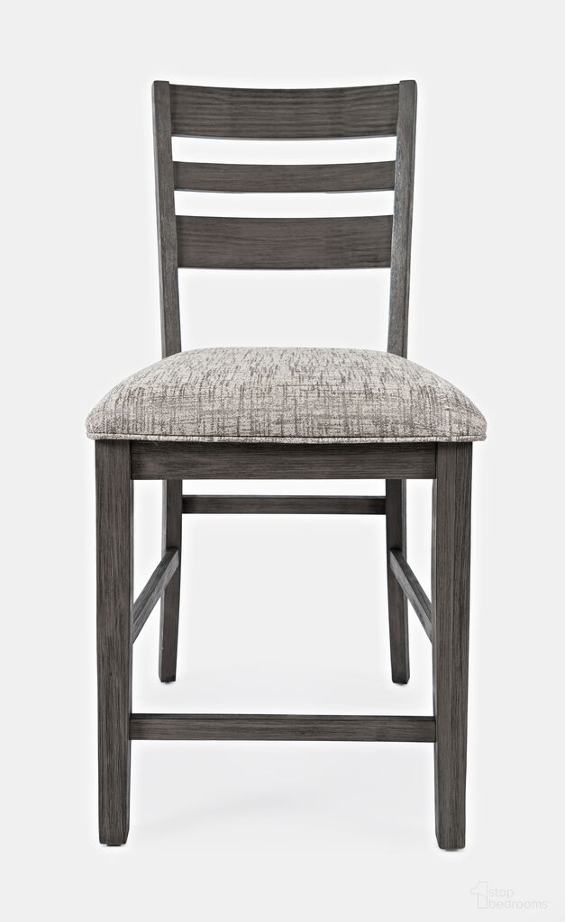 The appearance of Altamonte Ladderback Upholstered Counter Stool Set of 2 In Brushed Grey designed by Jofran in the modern / contemporary interior design. This brushed grey piece of furniture was selected by 1StopBedrooms from Altamonte Collection to add a touch of cosiness and style into your home. Sku: 1855-BS420KD. Material: Acacia.