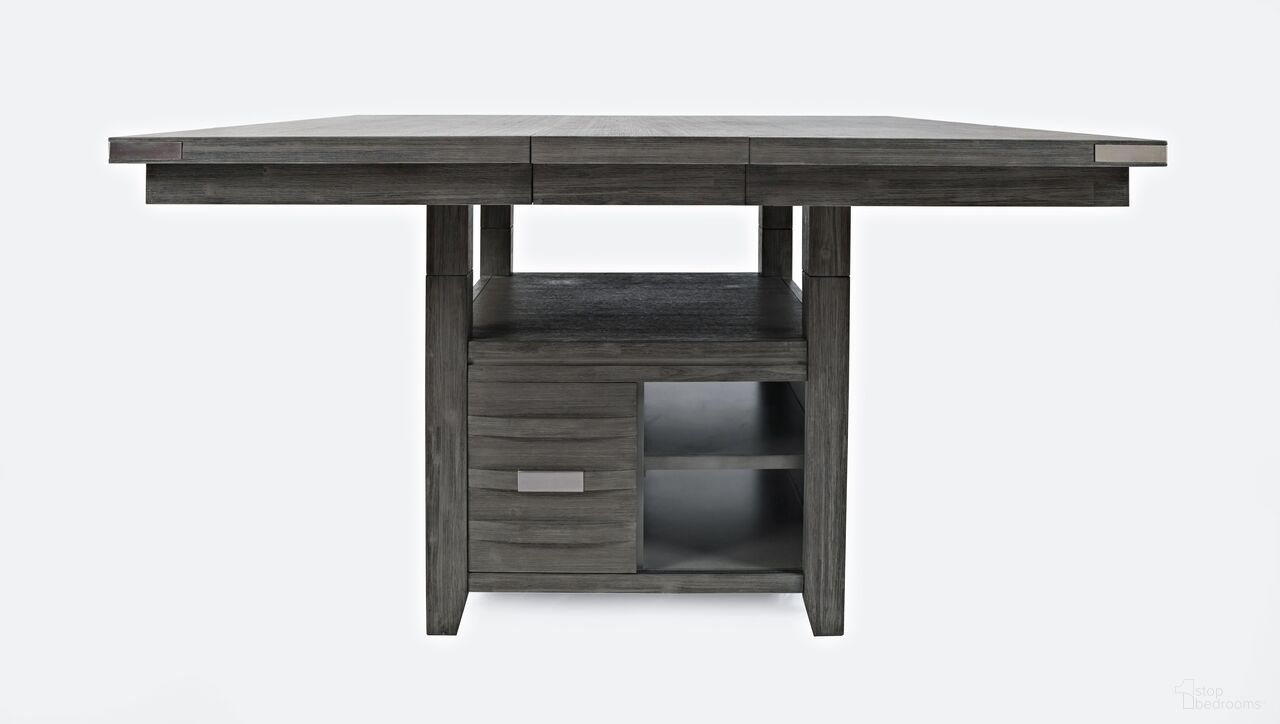 The appearance of Altamonte 60 Inch Adjustable Height Square Storage Table In Brushed Grey designed by Jofran in the modern / contemporary interior design. This brushed grey piece of furniture was selected by 1StopBedrooms from Altamonte Collection to add a touch of cosiness and style into your home. Sku: 1855-60. Table Base Style: Legs. Table Top Shape: Square. Size: 48" x 60". Material: Acacia.