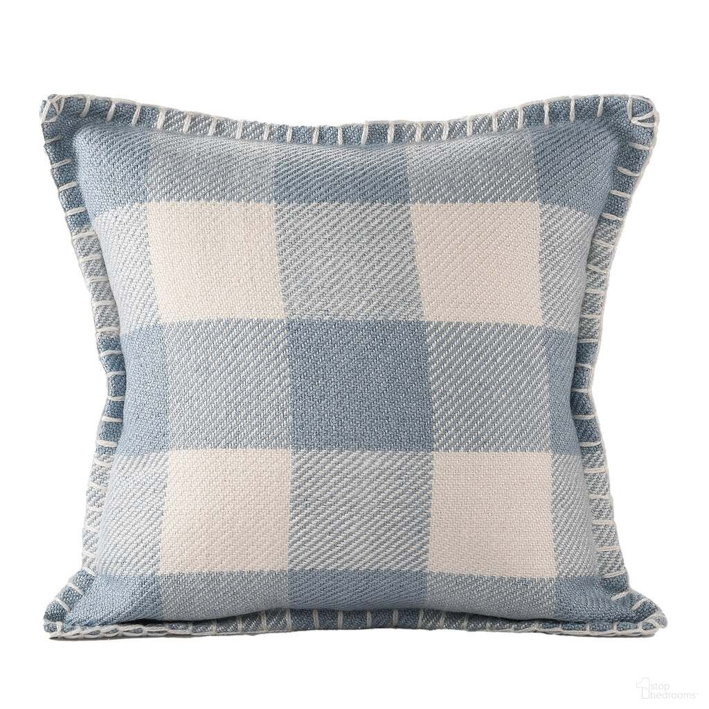 Altar 20" x 20" Polyfill Insert Dunmore Plaid Indoor/Outdoor Throw Pillow In Blue and Ivory