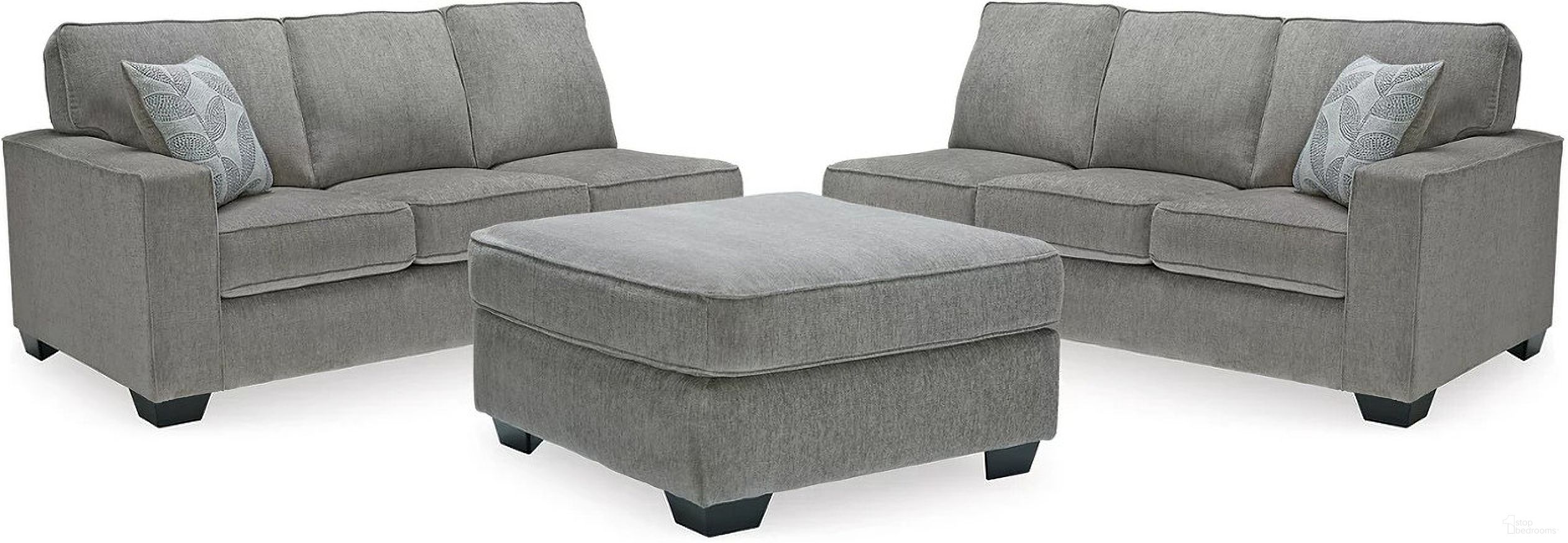 Altari 2-Piece Sectional with Ottoman In Alloy