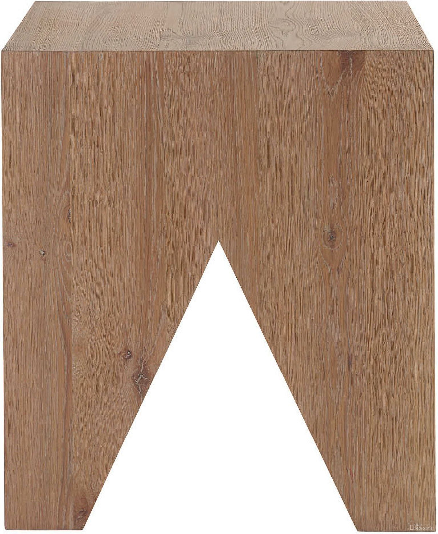 The appearance of Altitude End Table In Oak designed by Universal in the modern / contemporary interior design. This oak piece of furniture  was selected by 1StopBedrooms from Griffith Park Collection to add a touch of cosiness and style into your home. Sku: U400C802. Material: Wood.