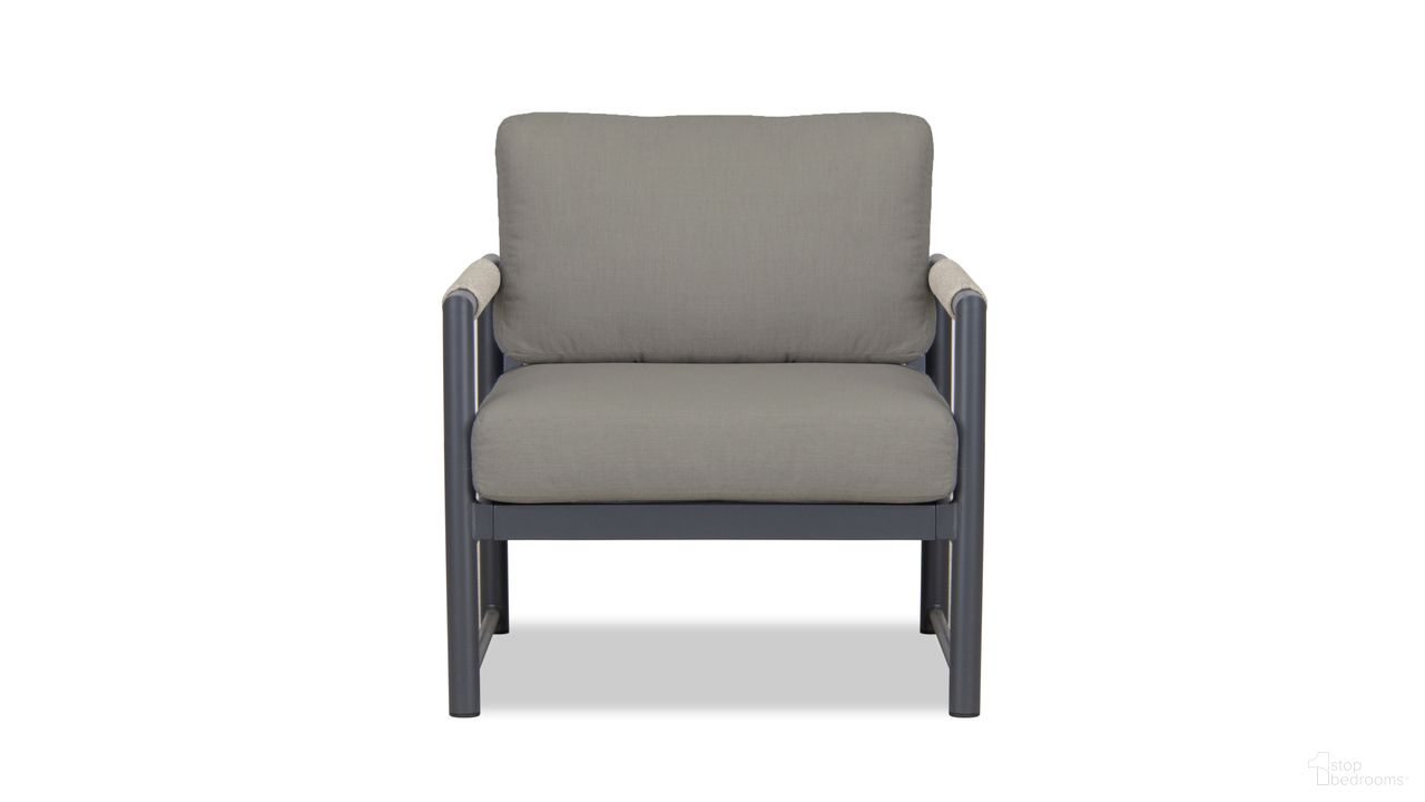 The appearance of Alto Club Chair In Canvas Charcoal and Slate designed by Harmonia Living in the modern / contemporary interior design. This canvas charcoal/slate piece of furniture was selected by 1StopBedrooms from Alto Collection to add a touch of cosiness and style into your home. Sku: ALTO-SL-PG-CC-CC. Material: Aluminum.