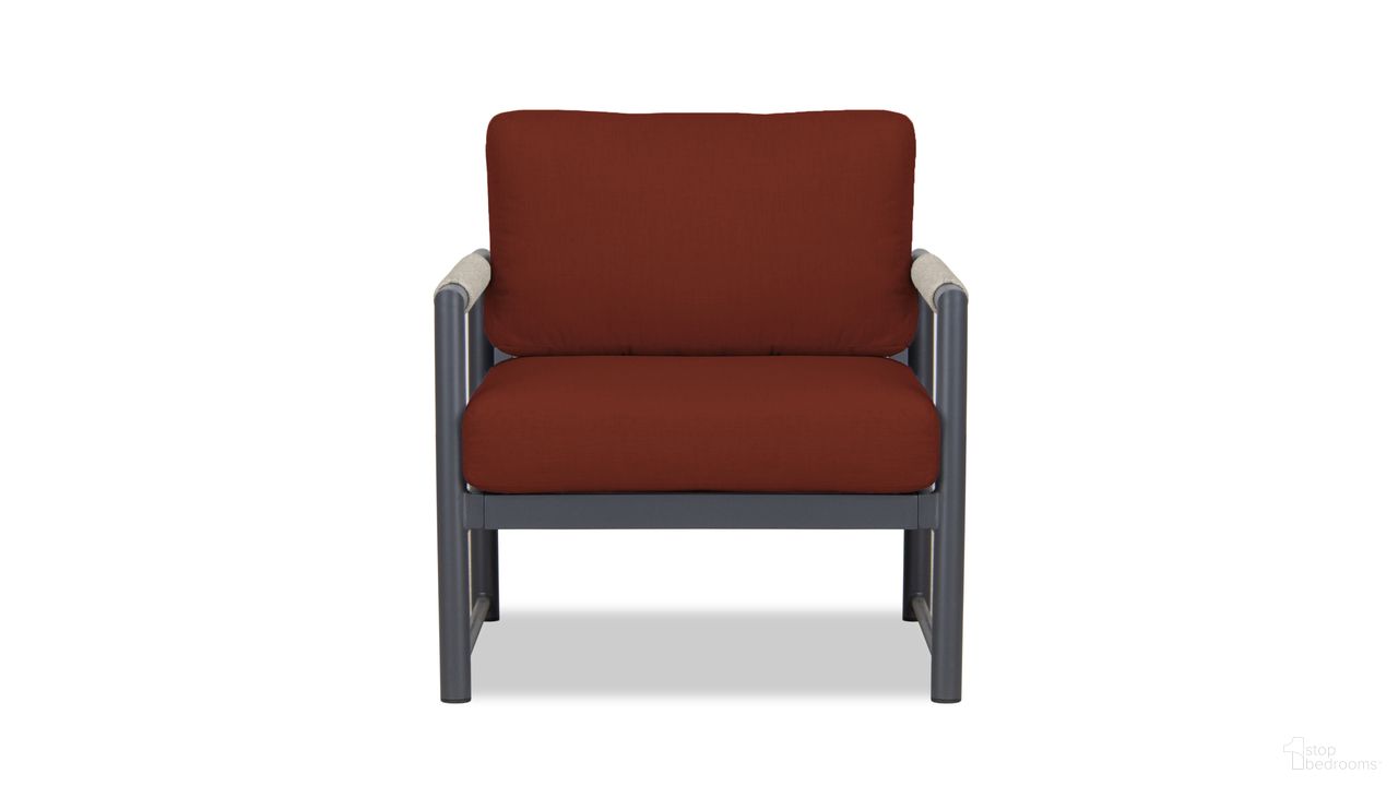 The appearance of Alto Club Chair In Canvas Henna and Slate designed by Harmonia Living in the modern / contemporary interior design. This canvas henna/slate piece of furniture was selected by 1StopBedrooms from Alto Collection to add a touch of cosiness and style into your home. Sku: ALTO-SL-PG-CC-HN. Material: Aluminum.