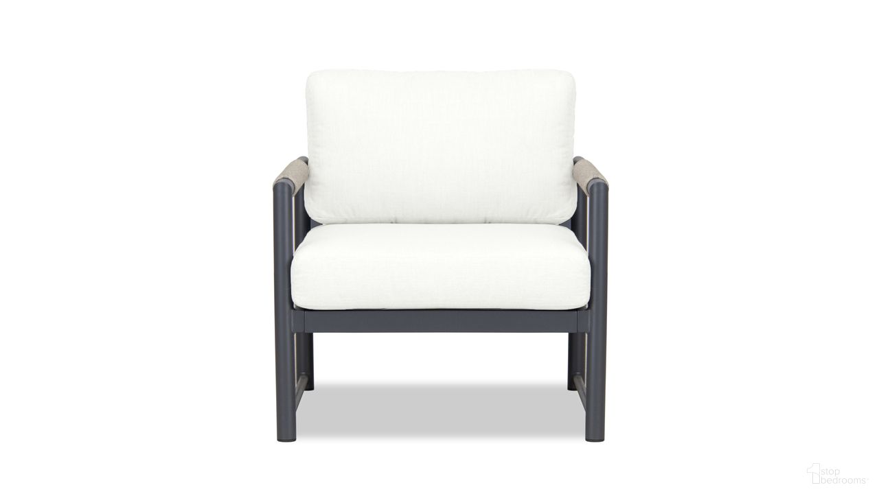 The appearance of Alto Club Chair In Canvas Natural and Slate designed by Harmonia Living in the modern / contemporary interior design. This canvas natural/slate piece of furniture  was selected by 1StopBedrooms from Alto Collection to add a touch of cosiness and style into your home. Sku: ALTO-SL-PG-CC-CN. Material: Aluminum.