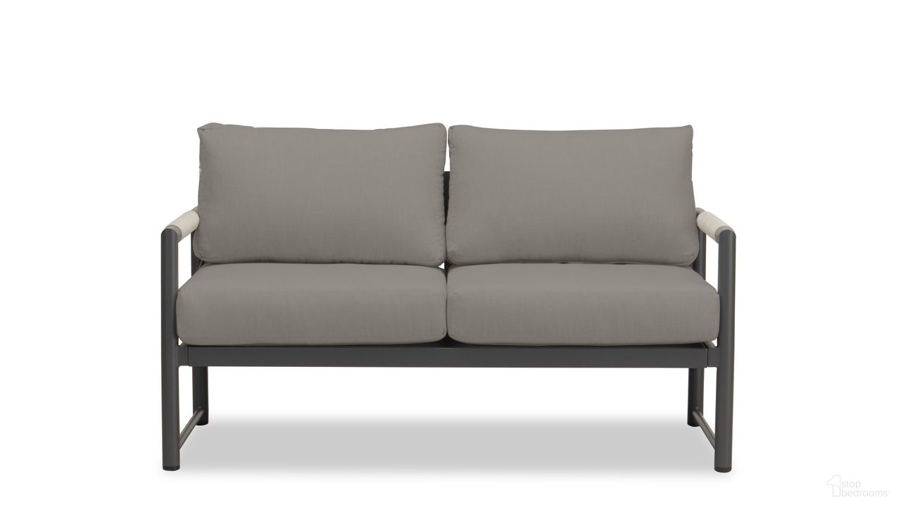 The appearance of Alto Loveseat In Canvas Charcoal and Slate designed by Harmonia Living in the modern / contemporary interior design. This canvas charcoal/slate piece of furniture was selected by 1StopBedrooms from Alto Collection to add a touch of cosiness and style into your home. Sku: ALTO-SL-PG-LS-CC. Material: Aluminum.