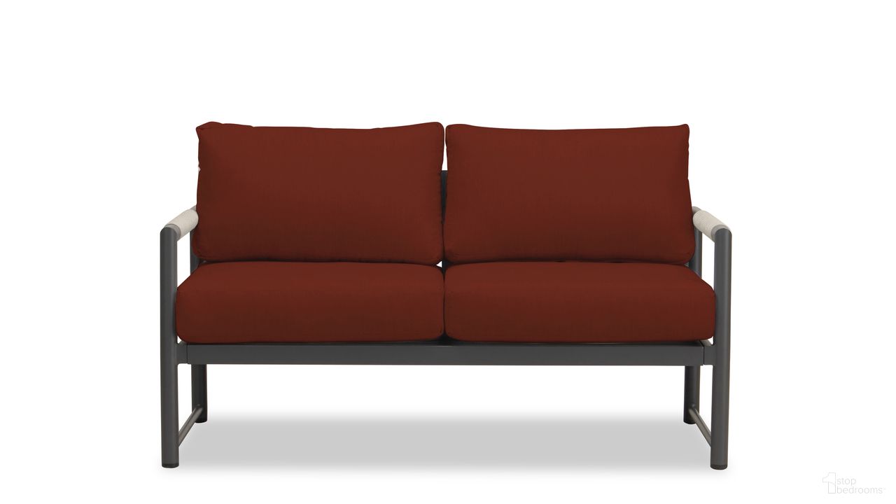 The appearance of Alto Loveseat In Canvas Henna and Slate designed by Harmonia Living in the modern / contemporary interior design. This canvas henna/slate piece of furniture was selected by 1StopBedrooms from Alto Collection to add a touch of cosiness and style into your home. Sku: ALTO-SL-PG-LS-HN. Material: Aluminum.