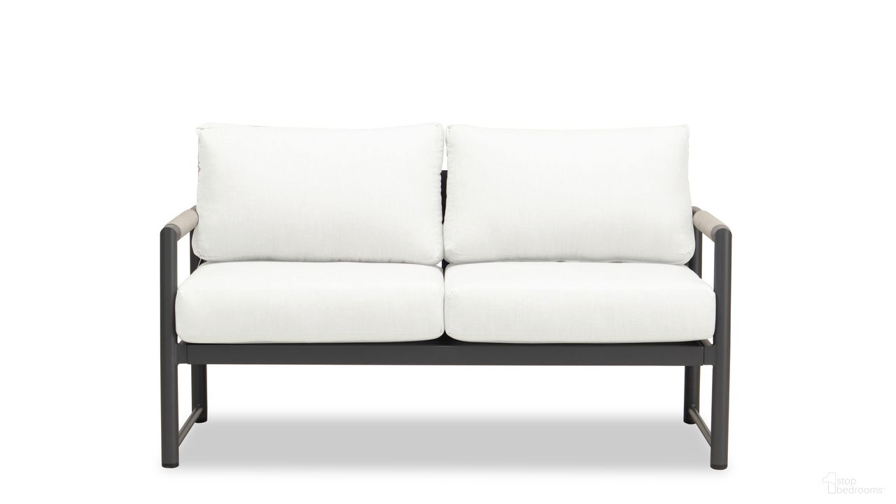 The appearance of Alto Loveseat In Canvas Natural and Slate designed by Harmonia Living in the modern / contemporary interior design. This canvas natural/slate piece of furniture  was selected by 1StopBedrooms from Alto Collection to add a touch of cosiness and style into your home. Sku: ALTO-SL-PG-LS-CN. Material: Aluminum.