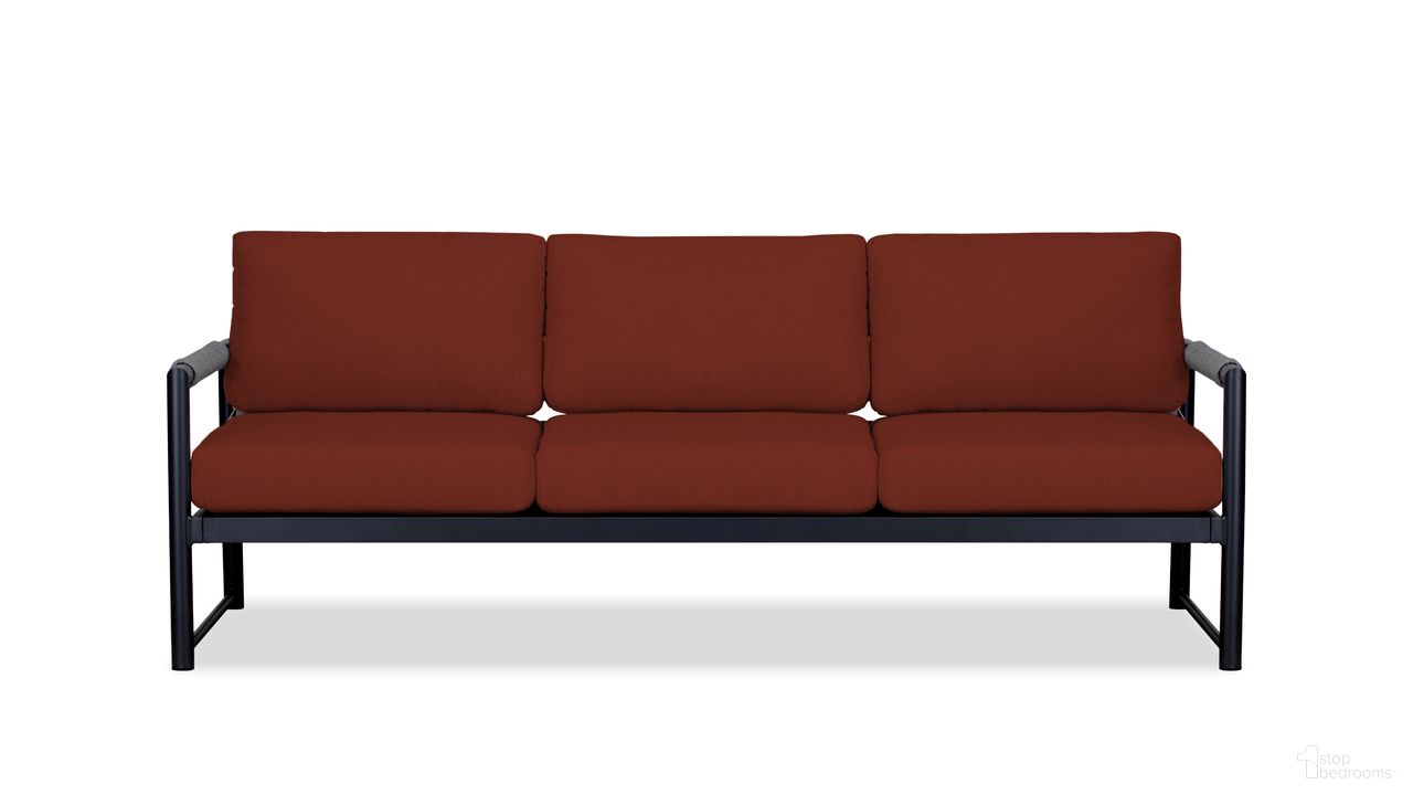The appearance of Alto Sofa In Canvas Henna and Black designed by Harmonia Living in the modern / contemporary interior design. This canvas henna/black piece of furniture was selected by 1StopBedrooms from Alto Collection to add a touch of cosiness and style into your home. Sku: ALTO-BK-CO-S-HN. Material: Aluminum.