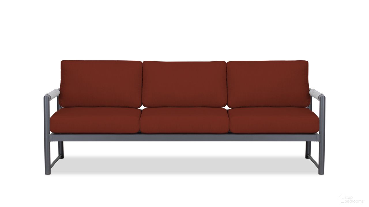 The appearance of Alto Sofa In Canvas Henna and Slate designed by Harmonia Living in the modern / contemporary interior design. This canvas henna/slate piece of furniture was selected by 1StopBedrooms from Alto Collection to add a touch of cosiness and style into your home. Sku: ALTO-SL-PG-S-HN. Material: Aluminum.