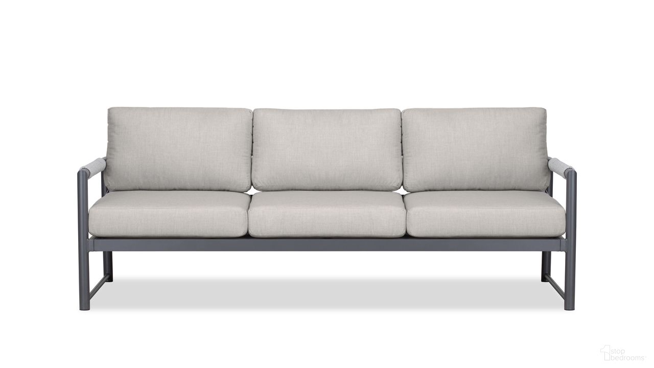 The appearance of Alto Sofa In Cast Silver and Slate designed by Harmonia Living in the modern / contemporary interior design. This cast silver/slate piece of furniture was selected by 1StopBedrooms from Alto Collection to add a touch of cosiness and style into your home. Sku: ALTO-SL-PG-S-CS. Material: Aluminum.