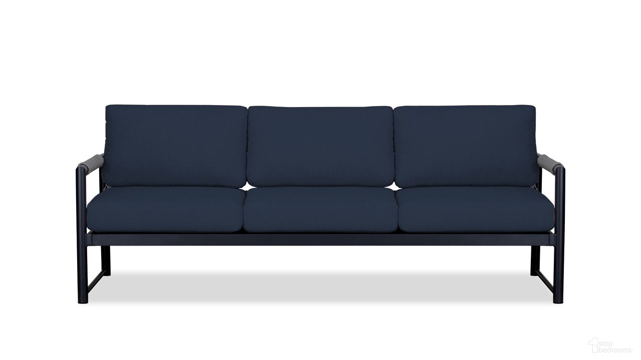 The appearance of Alto Sofa In Spectrum Indigo and Black designed by Harmonia Living in the modern / contemporary interior design. This spectrum indigo/black piece of furniture  was selected by 1StopBedrooms from Alto Collection to add a touch of cosiness and style into your home. Sku: ALTO-BK-CO-S-IN. Material: Aluminum.