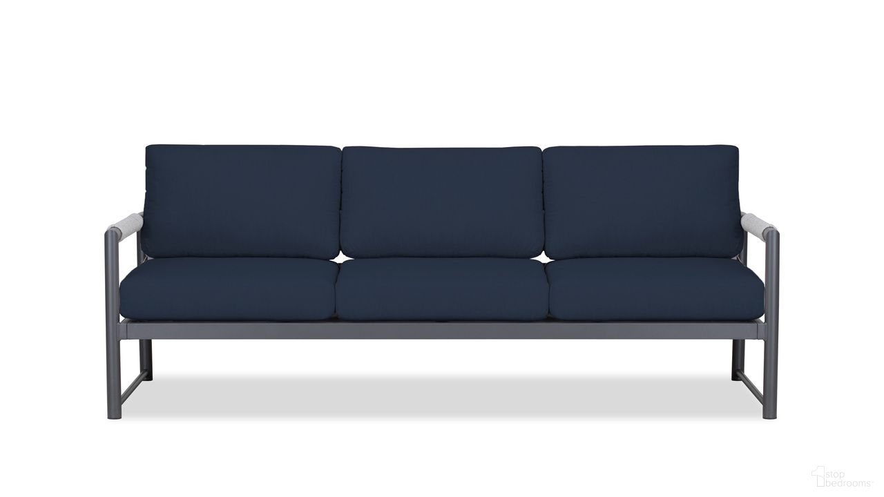 The appearance of Alto Sofa In Spectrum Indigo and Slate designed by Harmonia Living in the modern / contemporary interior design. This spectrum indigo/slate piece of furniture was selected by 1StopBedrooms from Alto Collection to add a touch of cosiness and style into your home. Sku: ALTO-SL-PG-S-IN. Material: Aluminum.