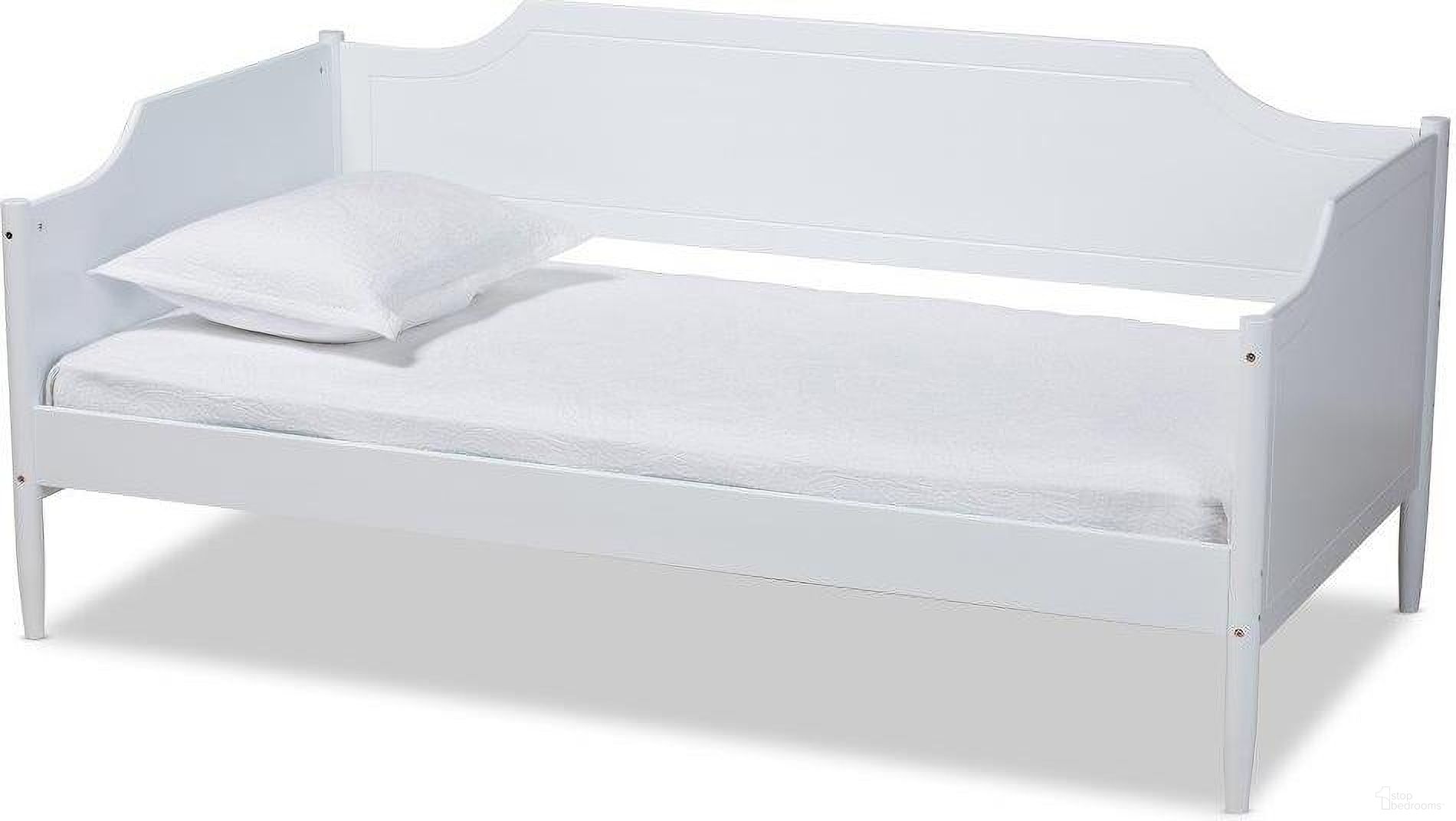 The appearance of Alya Classic Traditional Farmhouse White Finished Wood Twin Size Daybed designed by Baxton Studio in the traditional interior design. This white piece of furniture was selected by 1StopBedrooms from Alya Collection to add a touch of cosiness and style into your home. Sku: MG0016-1-White-Daybed. Bed Type: Daybed. Bed Size: Twin. Material: Rubberwood.