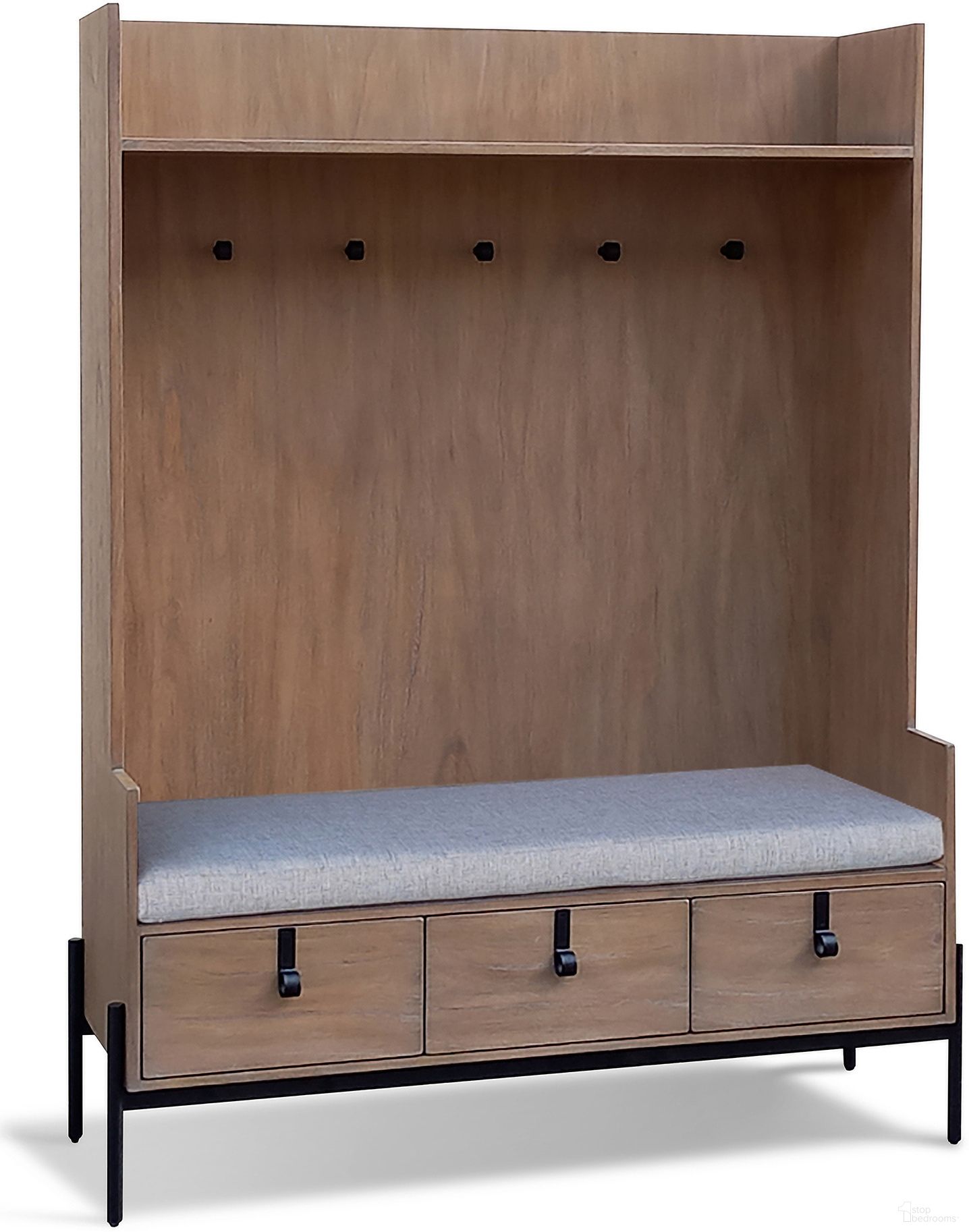 Alyssa Bench Hall Tree In Light Brown