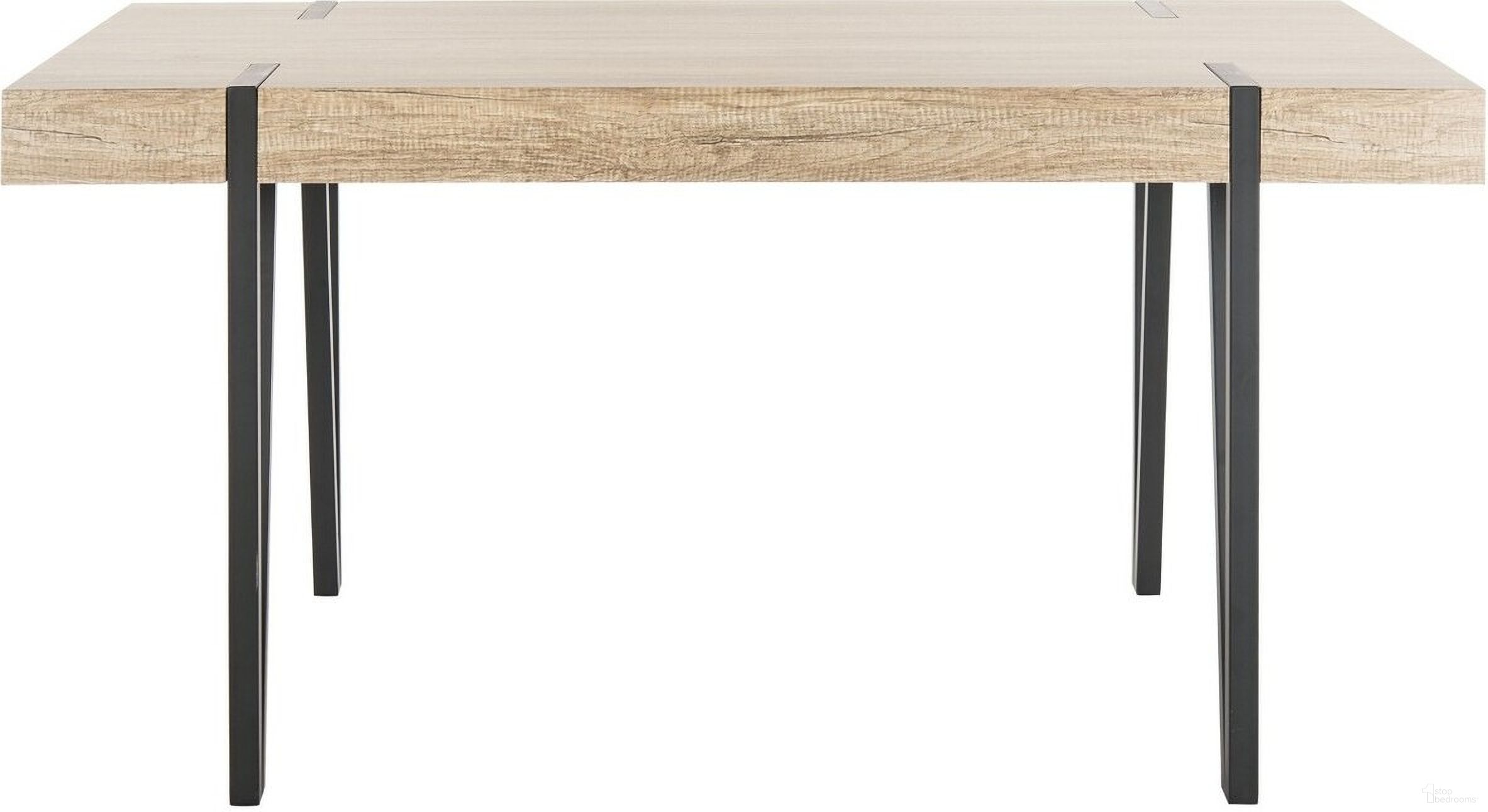 The appearance of Alyssa Canyon Grey Rustic Midcentury Wood Dining Table designed by Safavieh in the modern / contemporary interior design. This rustic gray piece of furniture was selected by 1StopBedrooms from Alyssa Collection to add a touch of cosiness and style into your home. Sku: DTB7000A. Table Base Style: Legs. Table Top Shape: Rectangular. Material: Iron. Size: 35" x 59".