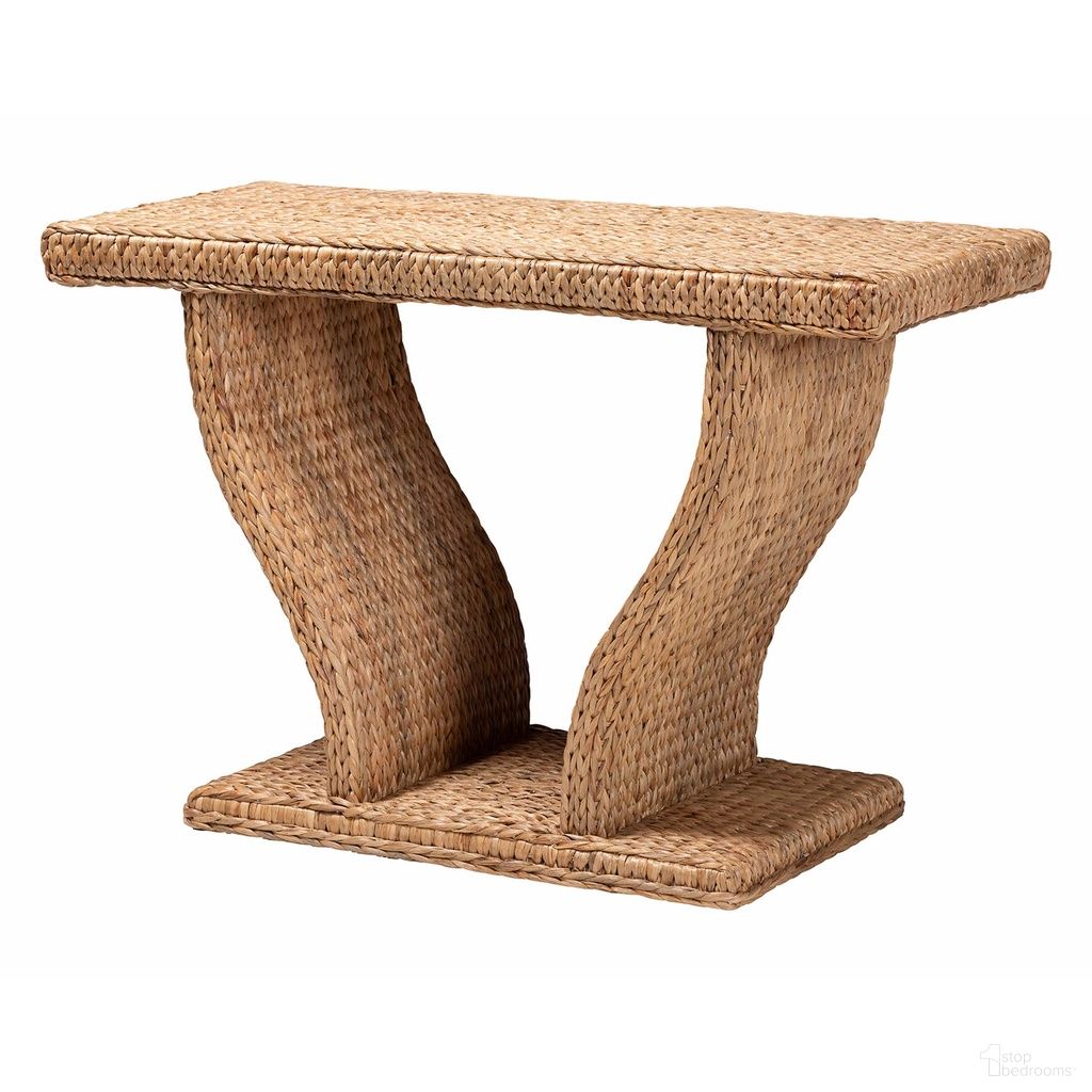 The appearance of Alyssa Handwoven Seagrass Console Table In Natural Brown designed by Baxton Studio in the bohemian interior design. This natural brown piece of furniture was selected by 1StopBedrooms from Alyssa Collection to add a touch of cosiness and style into your home. Sku: Alyssa-Rattan/Abaca-Console Tables. Material: Abaca.