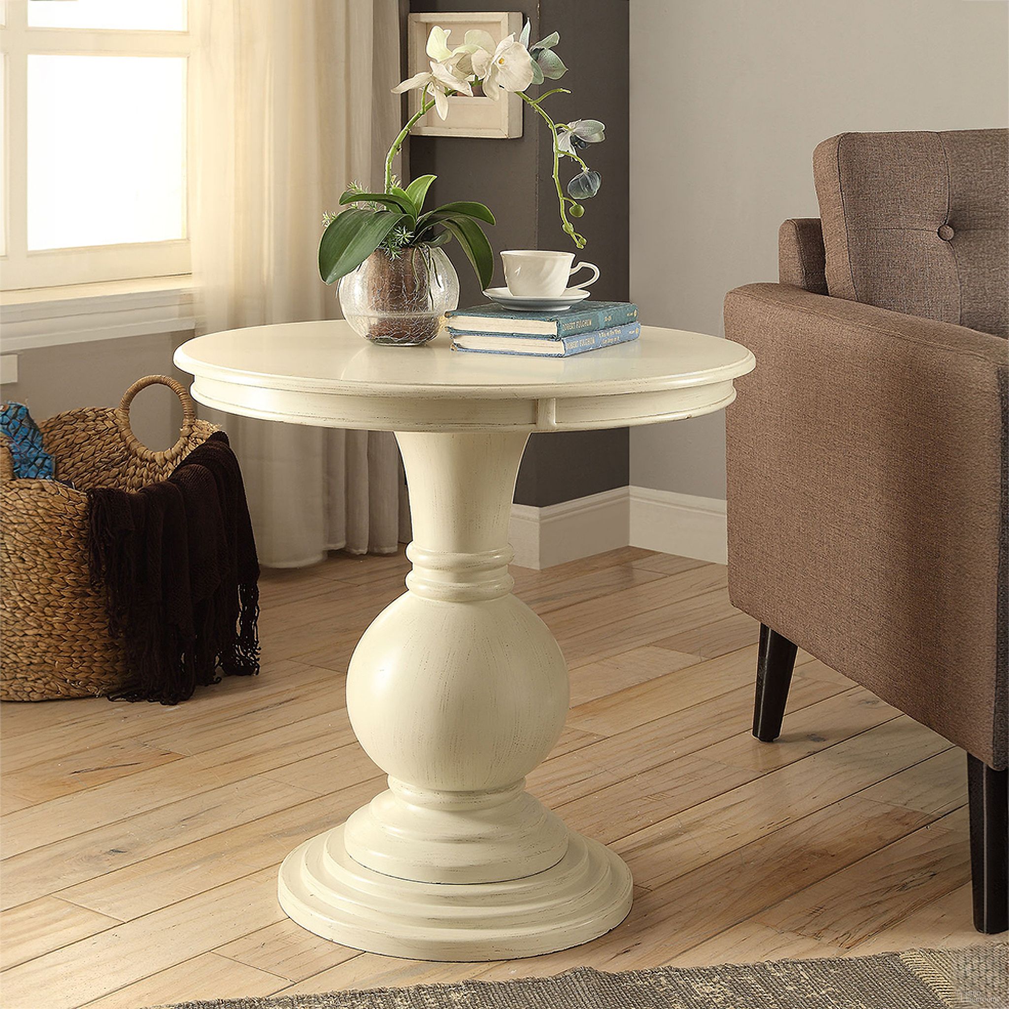 Alyx Antique White Accent Table