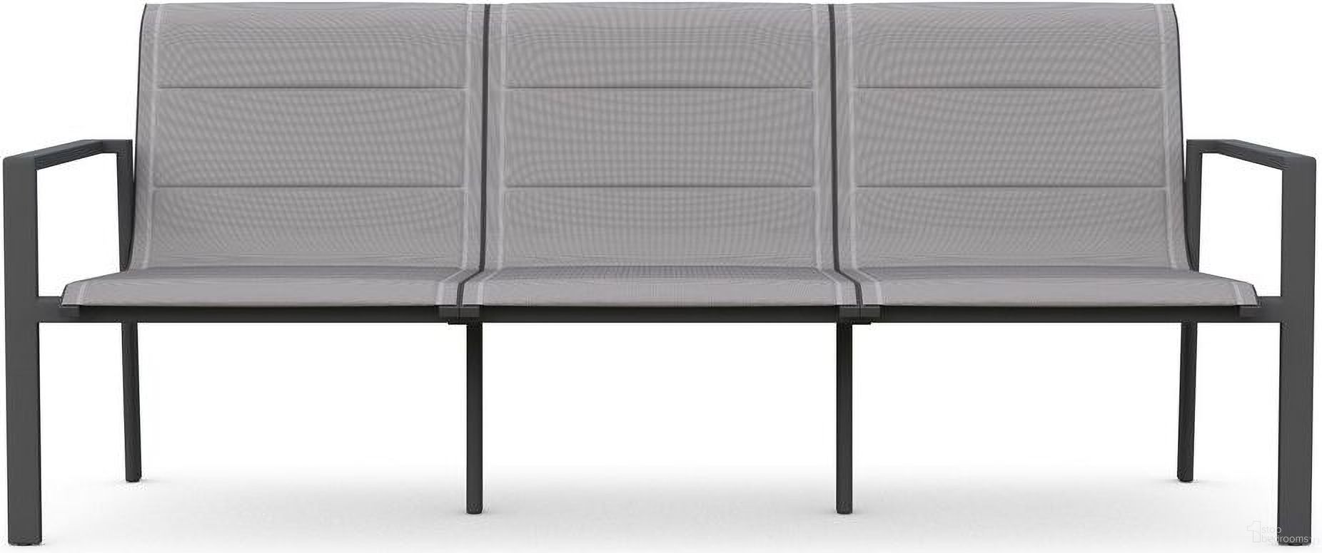 The appearance of Amalfi 3 Seat Sofa In Light Gray and Matte Charcoal designed by Azzurro Living in the modern / contemporary interior design. This light gray/matte charcoal piece of furniture was selected by 1StopBedrooms from Amalfi Collection to add a touch of cosiness and style into your home. Sku: AFI-B85A16S3. Material: Aluminum.
