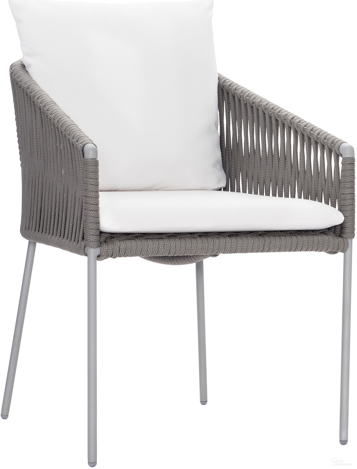The appearance of Amalfi Outdoor Arm Chair designed by Bernhardt in the modern / contemporary interior design. This slate gray/charcoal mist piece of furniture was selected by 1StopBedrooms from Amalfi Collection to add a touch of cosiness and style into your home. Sku: X03542Q. Material: Stainless Steel.