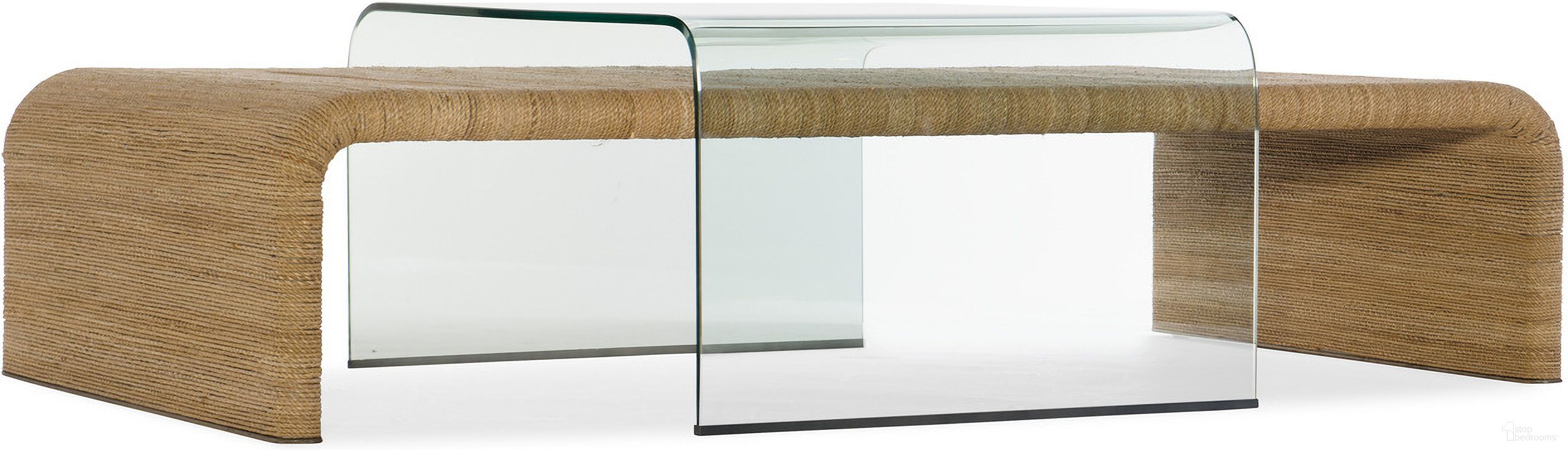 The appearance of American Life Amani Brown Rope and Glass Cocktail Table designed by Hooker in the transitional interior design. This brown piece of furniture was selected by 1StopBedrooms from American Life Amani Collection to add a touch of cosiness and style into your home. Sku: 1672-80210-80. Material: Tempered Glass.