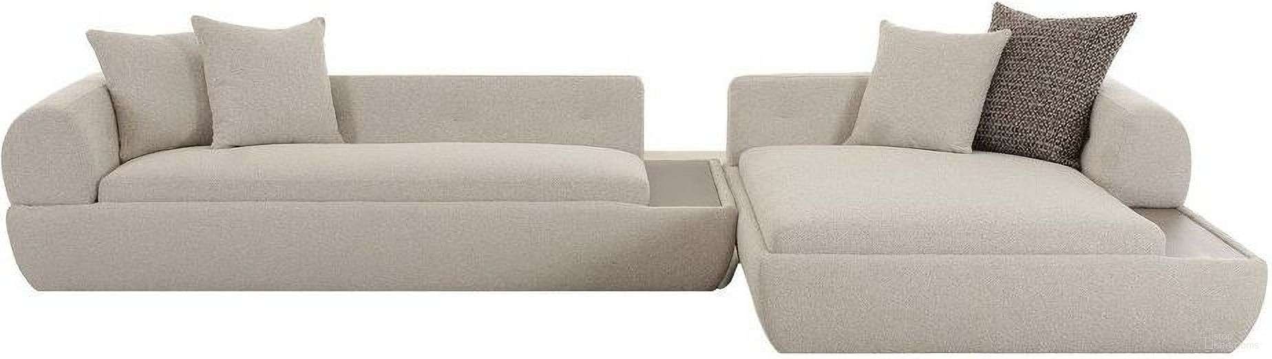 The appearance of Amara Style Modern Living Sectional Sofa With Included Cushions In Beige designed by Pasargad Home in the modern / contemporary interior design. This beige piece of furniture  was selected by 1StopBedrooms from Noho Collection to add a touch of cosiness and style into your home. Sku: PZW-24022. Material: Polyester.
