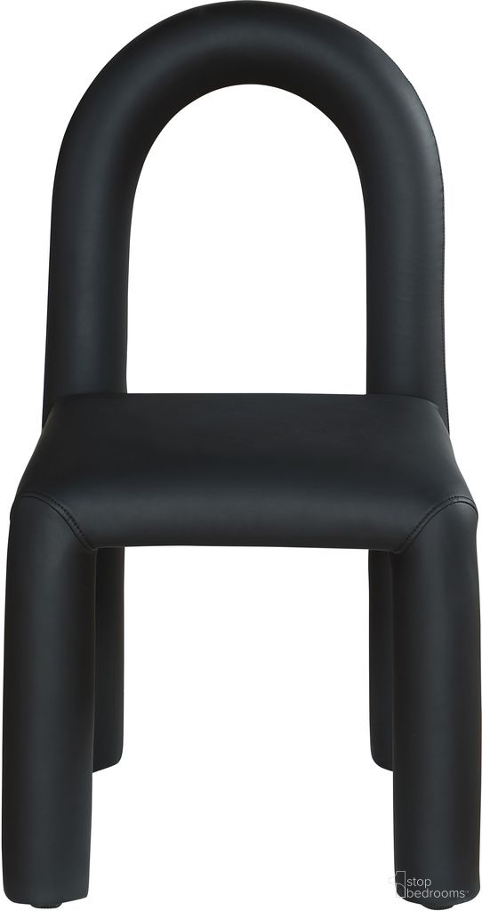 The appearance of Amari Vegan Leather Dining Chair Set of 2 In Black designed by Meridian in the modern / contemporary interior design. This black piece of furniture was selected by 1StopBedrooms from Amari Collection to add a touch of cosiness and style into your home. Sku: 11063Black-C. Material: Vegan Leather. Chair Type: Side Chair.
