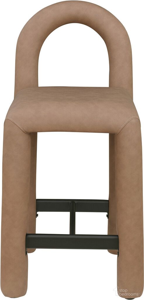 The appearance of Amari Vegan Leather Stool In Brown designed by Meridian in the modern / contemporary interior design. This brown piece of furniture was selected by 1StopBedrooms from Amari Collection to add a touch of cosiness and style into your home. Sku: 11064Brown-C. Material: Vegan Leather.