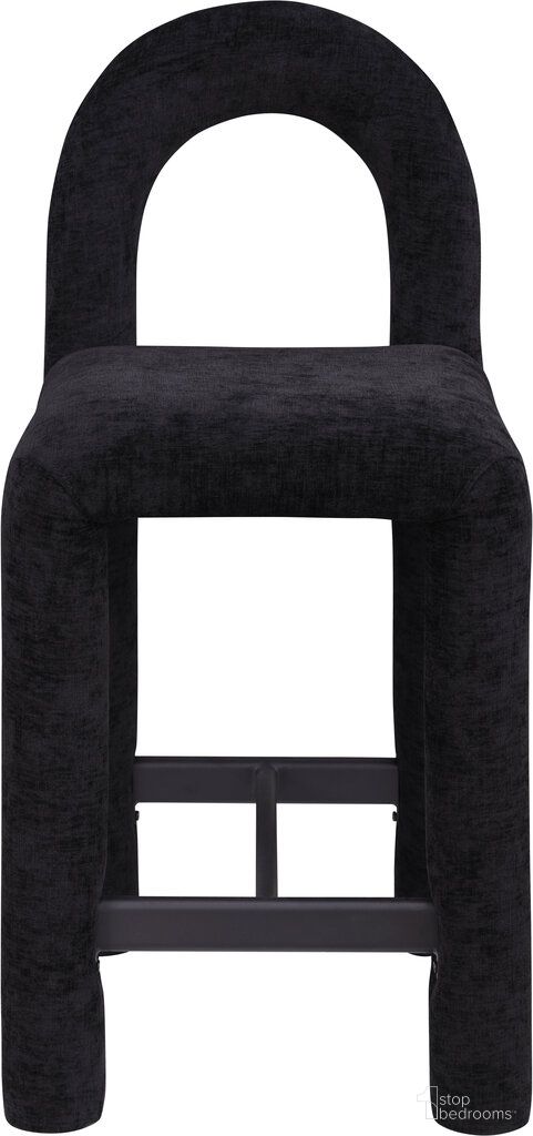 The appearance of Amari Chenille Fabric Stool In Black designed by Meridian in the modern / contemporary interior design. This black piece of furniture was selected by 1StopBedrooms from Amari Collection to add a touch of cosiness and style into your home. Sku: 11062Black-C. Material: Chenille.
