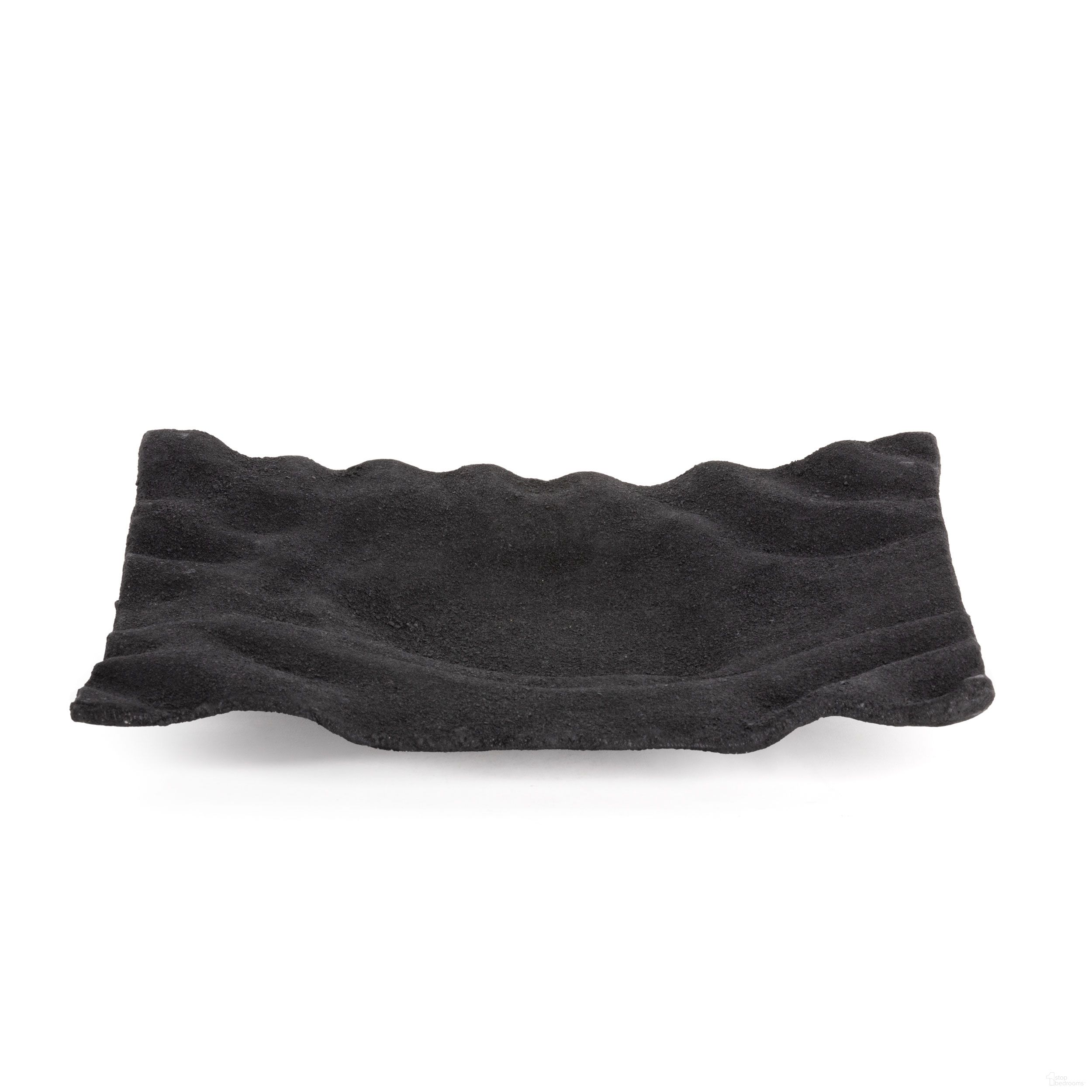 Amaya Large Decorative Metal Tray In Black