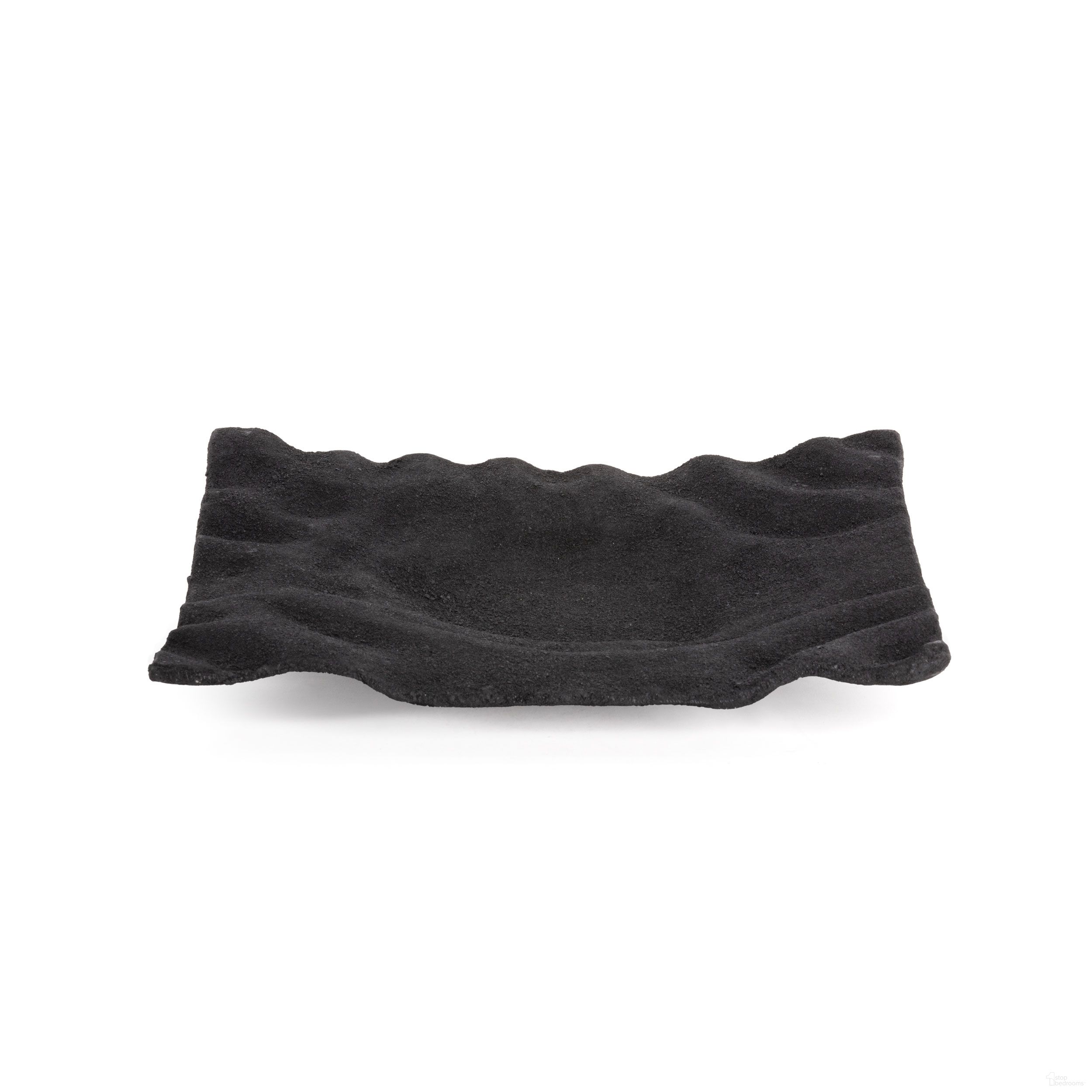 Amaya Small Decorative Metal Tray In Black