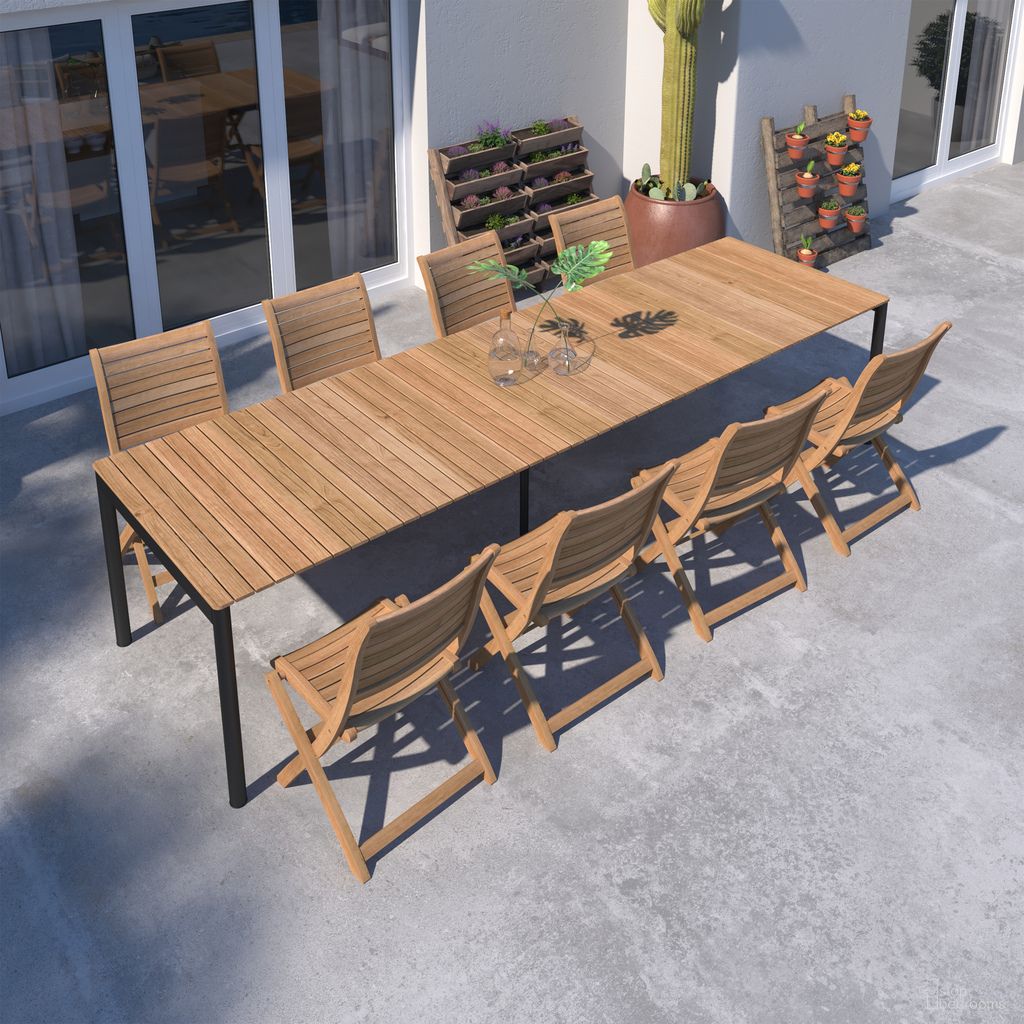 The appearance of Amazonia Lisboa 9 Piece Extendable Patio Dining Set In Natural designed by International Home Miami in the modern / contemporary interior design. This natural piece of furniture was selected by 1StopBedrooms from Stockholm Collection to add a touch of cosiness and style into your home. Sku: TPZEXTBL_ 8PALUSD. Material: Aluminium.