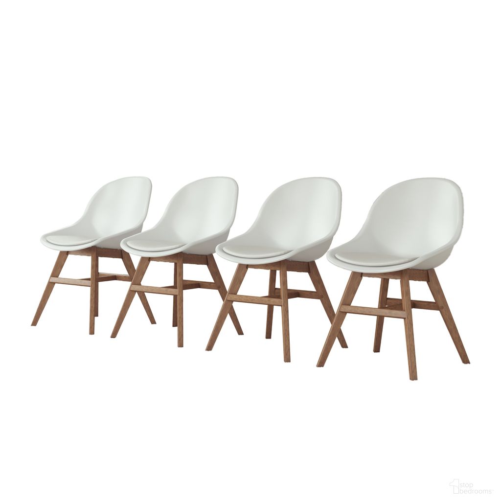 The appearance of Amazonia Targaryen 4-Piece Chairs Set In White designed by International Home Miami in the modern / contemporary interior design. This white piece of furniture was selected by 1StopBedrooms from Amsterdam Collection to add a touch of cosiness and style into your home. Sku: SC 4CONCSIDE WH_WH PAR. Material: Resin.