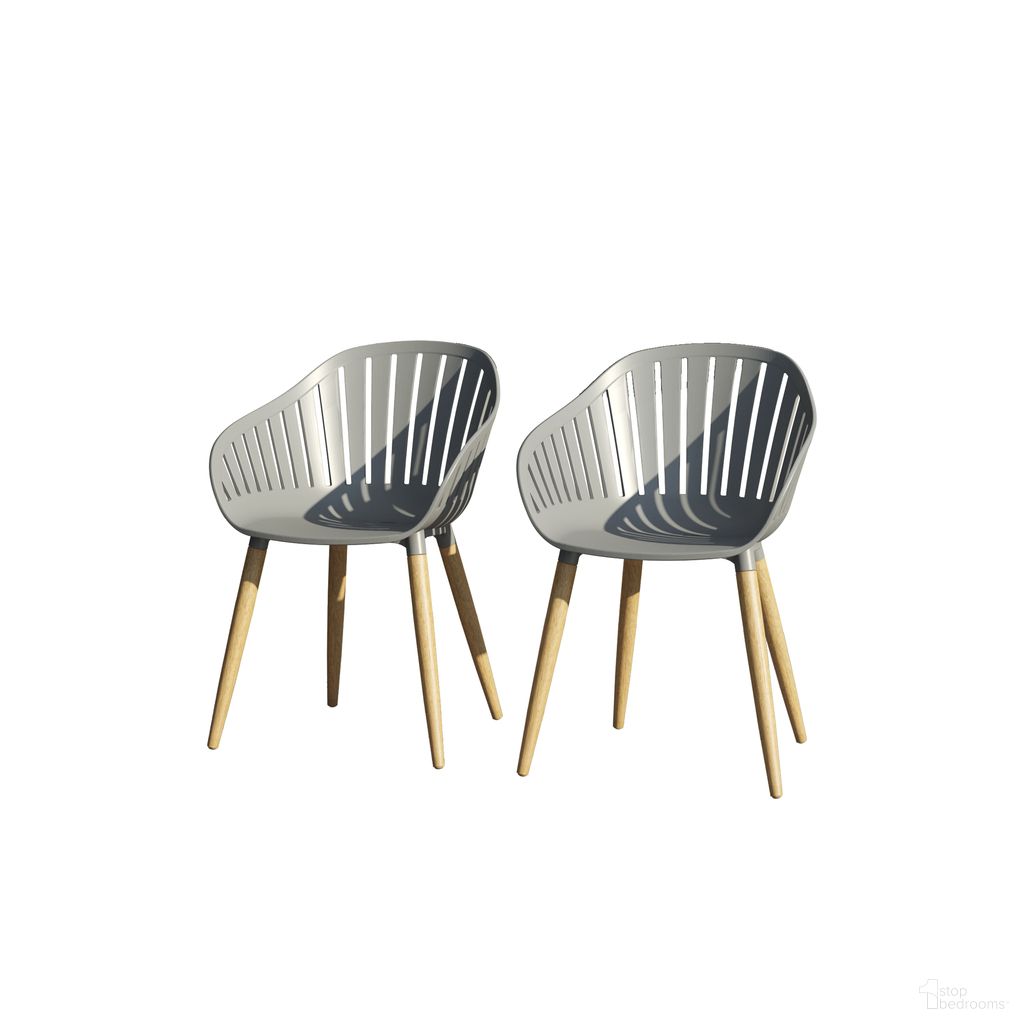 The appearance of Amazonia Winterfell 2-Piece Chairs Set In Grey designed by International Home Miami in the modern / contemporary interior design. This grey piece of furniture was selected by 1StopBedrooms from Florence Collection to add a touch of cosiness and style into your home. Sku: SC 2CANNES GR_LOT. Material: Resin.