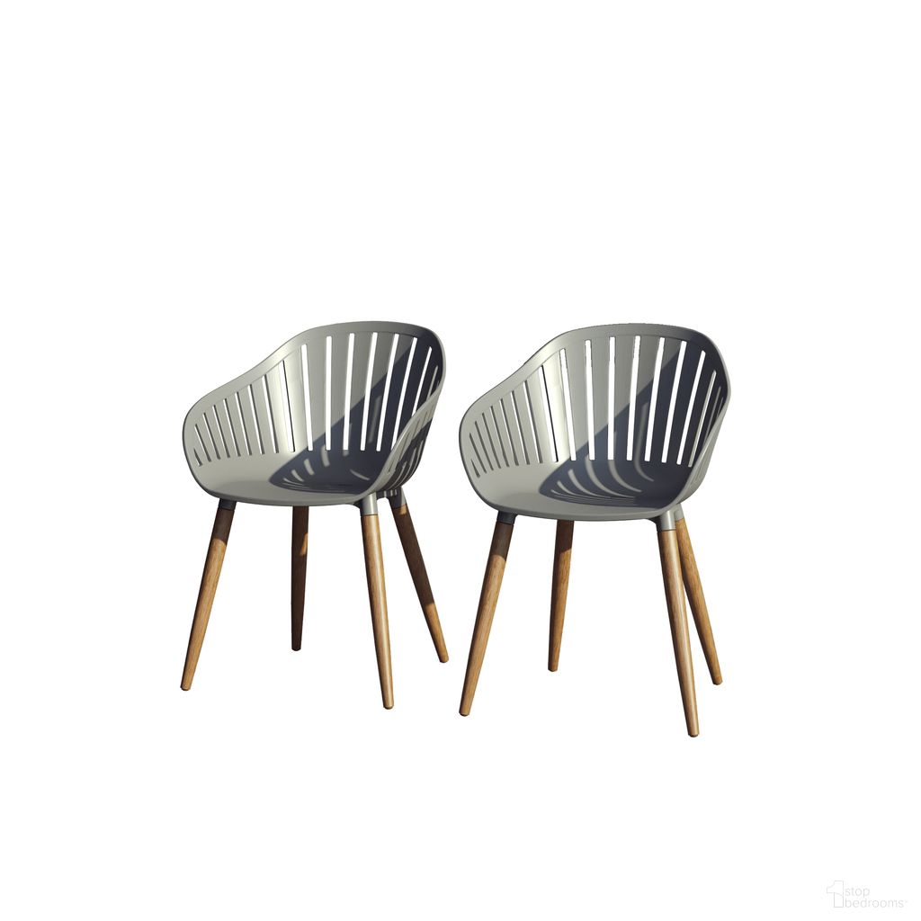 The appearance of Amazonia Winterfell 2-Piece Chairs Set In Grey designed by International Home Miami in the modern / contemporary interior design. This grey piece of furniture  was selected by 1StopBedrooms from Florence Collection to add a touch of cosiness and style into your home. Sku: SC 2CANNES GR_PAR. Material: Resin.