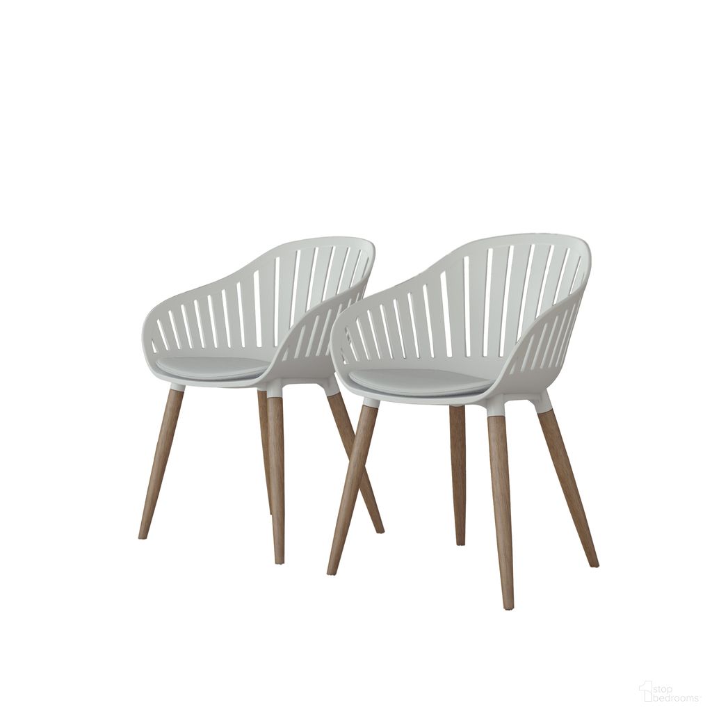 The appearance of Amazonia Winterfell 2-Piece Chairs Set In White designed by International Home Miami in the modern / contemporary interior design. This white piece of furniture was selected by 1StopBedrooms from Florence Collection to add a touch of cosiness and style into your home. Sku: SC 2CANNES WH_WH PAR. Material: Resin.