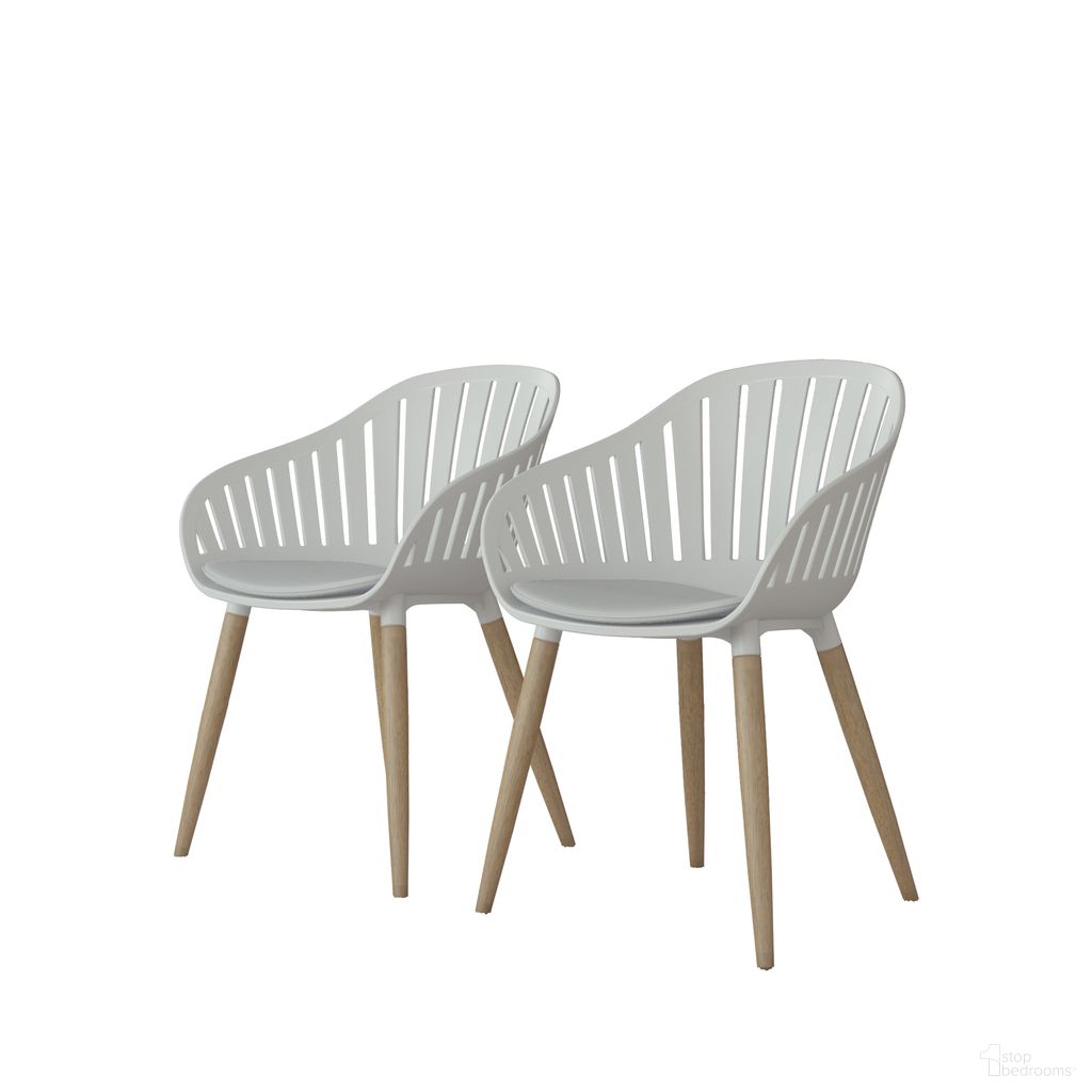 The appearance of Amazonia Winterfell 2-Piece Chairs Set In White designed by International Home Miami in the modern / contemporary interior design. This white piece of furniture was selected by 1StopBedrooms from Florence Collection to add a touch of cosiness and style into your home. Sku: SC 2CANNES WH_WH LOT. Material: Resin.