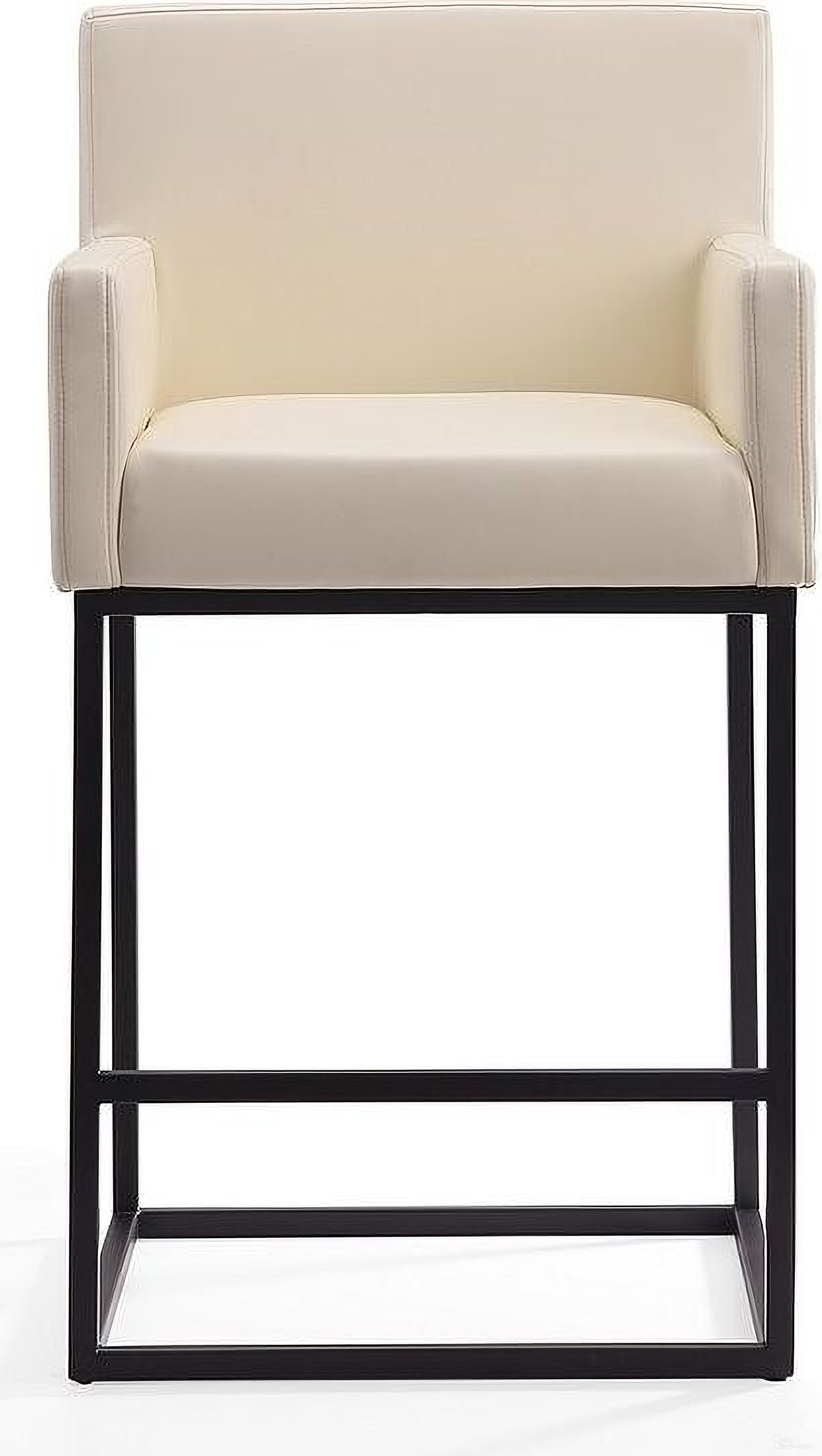 Ambassador Counter Stool in Cream and Black