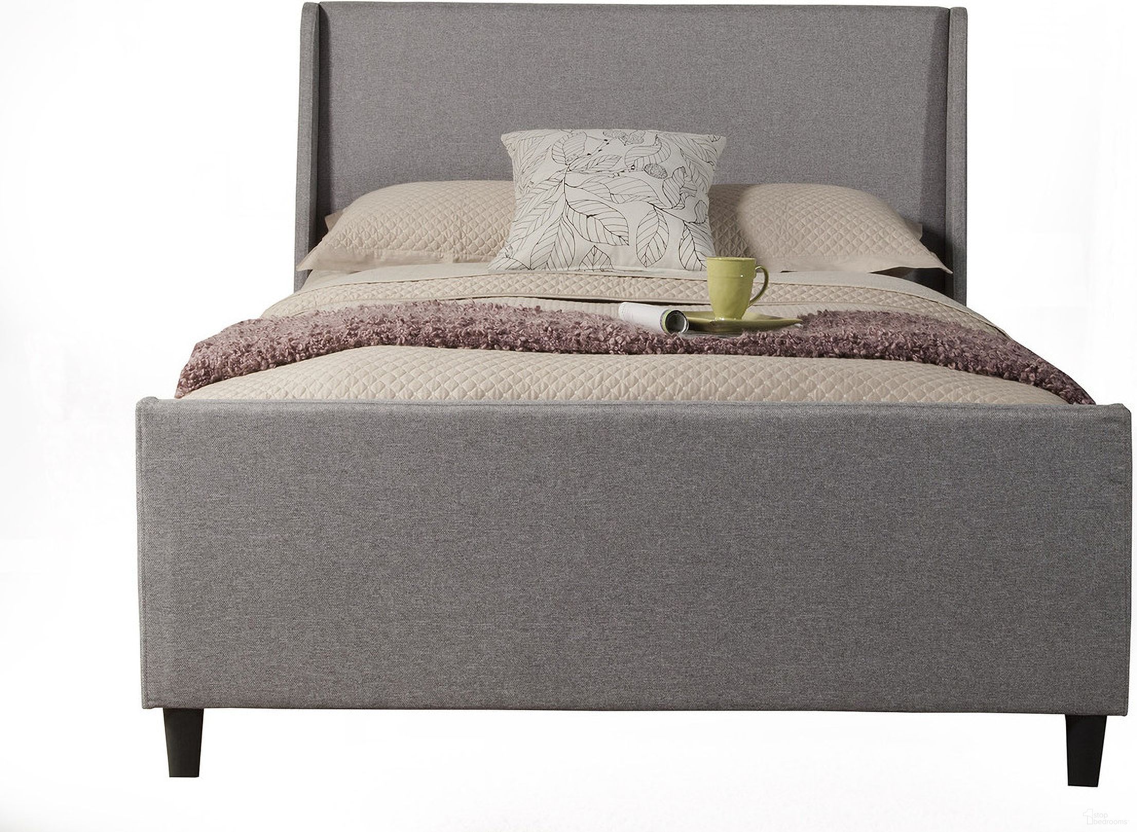 The appearance of Amber Standard King Upholstered Bed In Grey Linen designed by Alpine in the modern / contemporary interior design. This grey linen piece of furniture was selected by 1StopBedrooms from Amber Collection to add a touch of cosiness and style into your home. Sku: 1094EK. Bed Size: King. Material: Poplar Solid. Bed Type: Upholstered Bed.