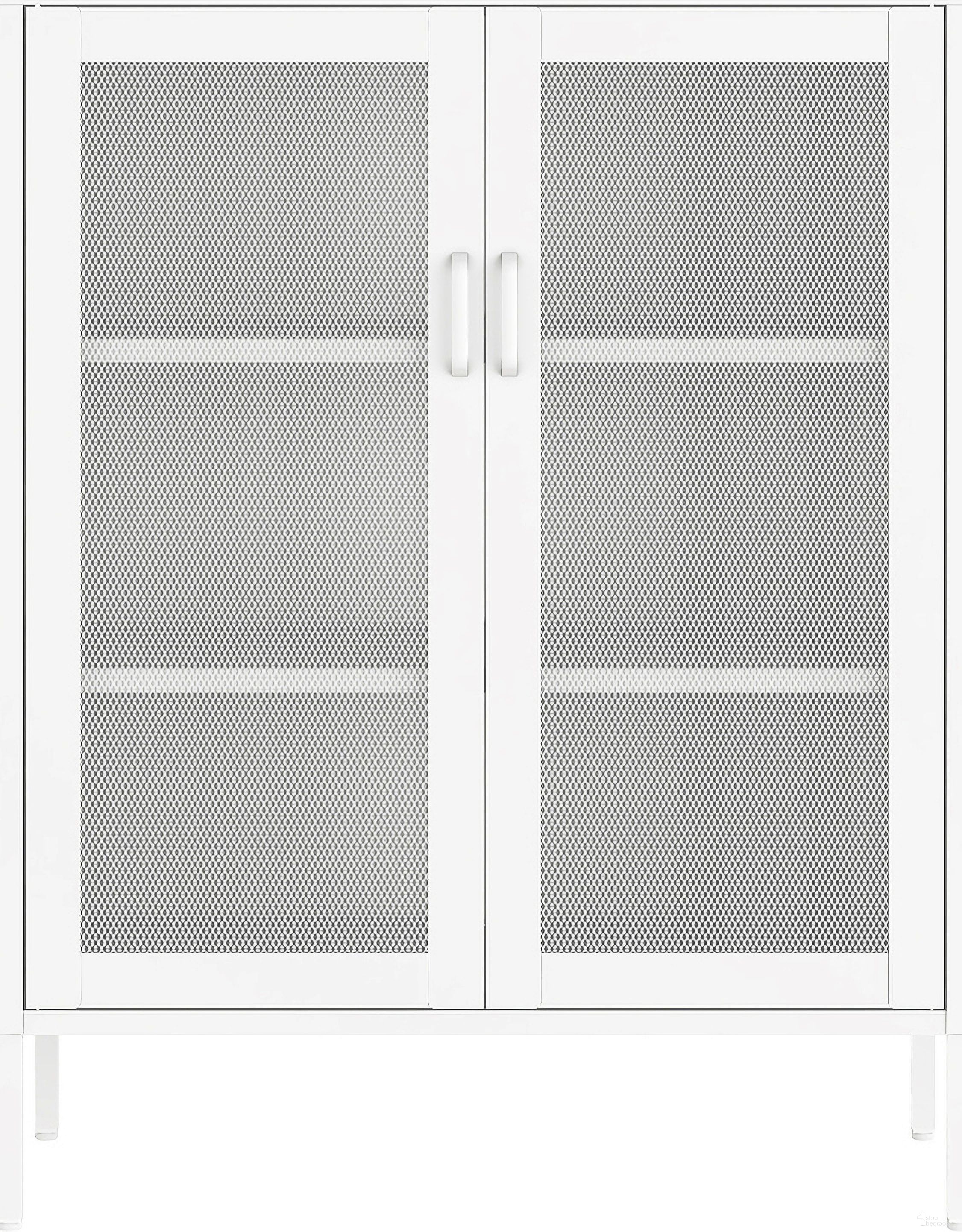 The appearance of Amelia 31.5 Inch Accent Cabinet In White designed by Manhattan Comfort in the modern / contemporary interior design. This white piece of furniture was selected by 1StopBedrooms from Amelia Collection to add a touch of cosiness and style into your home. Sku: AF008-WH. Material: Steel.