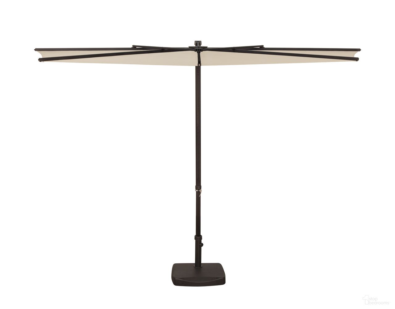 Amelia 9' Half Umbrella In Natural