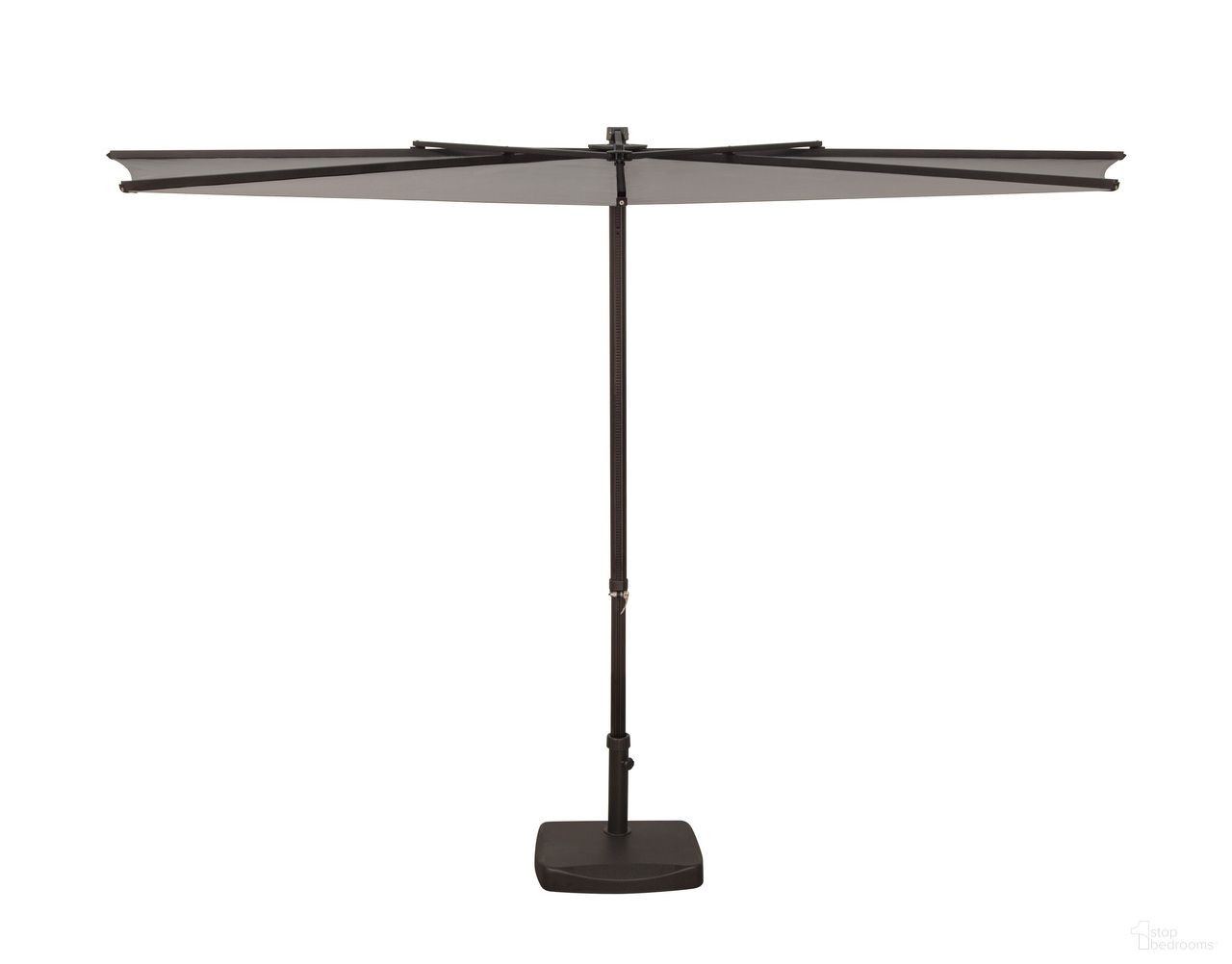 Amelia 9' Half Umbrella In Stone