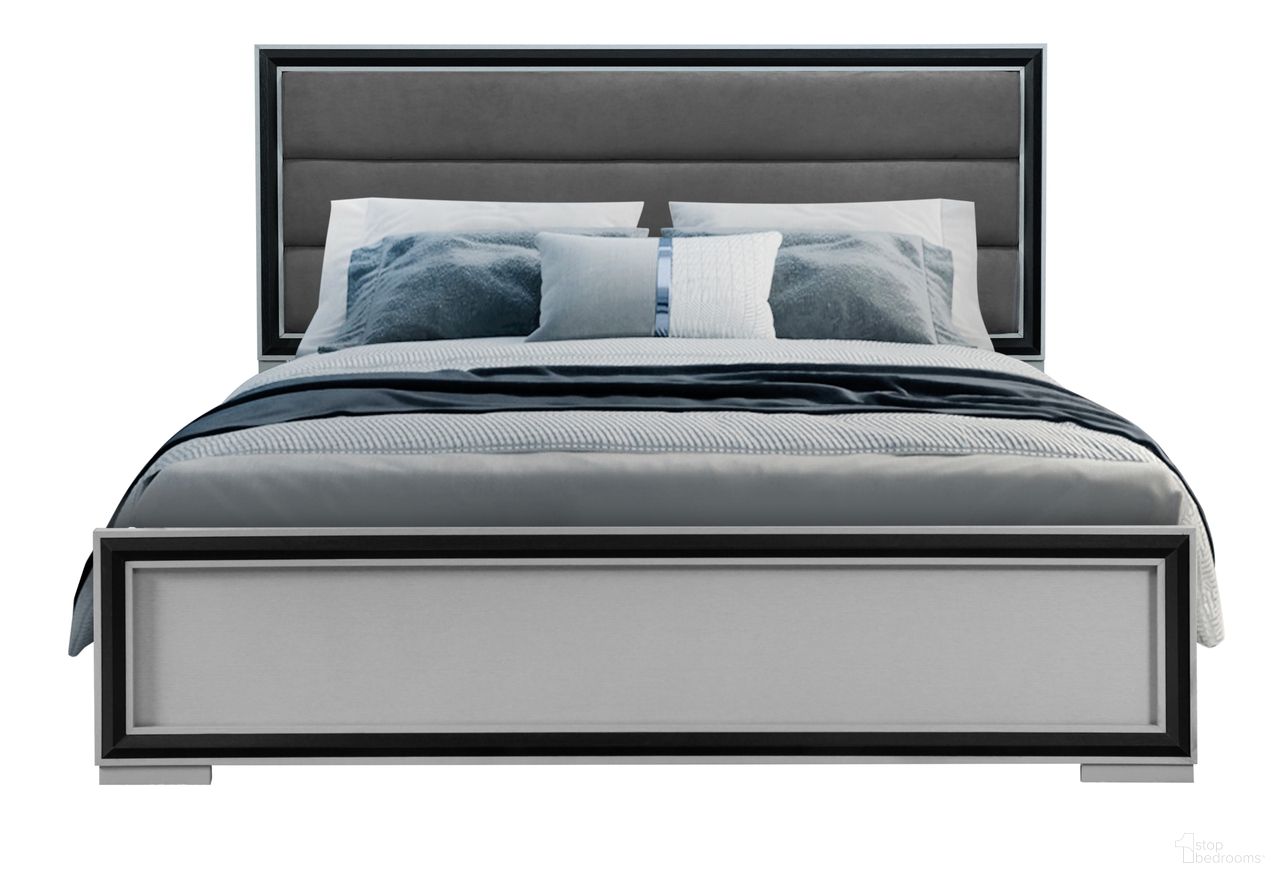 The appearance of Amelia Queen Bed With Led In Black And Light Grey designed by Global Furniture USA in the modern / contemporary interior design. This black and grey piece of furniture was selected by 1StopBedrooms from Amelia Collection to add a touch of cosiness and style into your home. Sku: AMELIA-GREY/BLACK-QB-HB/FB;AMELIA-GREY/BLACK-QB/KB-SR W/LED. Bed Size: Queen. Material: Chip Board.