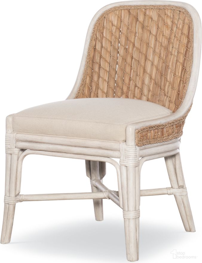 The appearance of Amelia Side Chair In Peninsula and Flax designed by Century Furniture in the modern / contemporary interior design. This peninsula and flax piece of furniture  was selected by 1StopBedrooms from Curate Collection to add a touch of cosiness and style into your home. Sku: CT2109S-PN-FL. Material: Rattan. Chair Type: Side Chair.