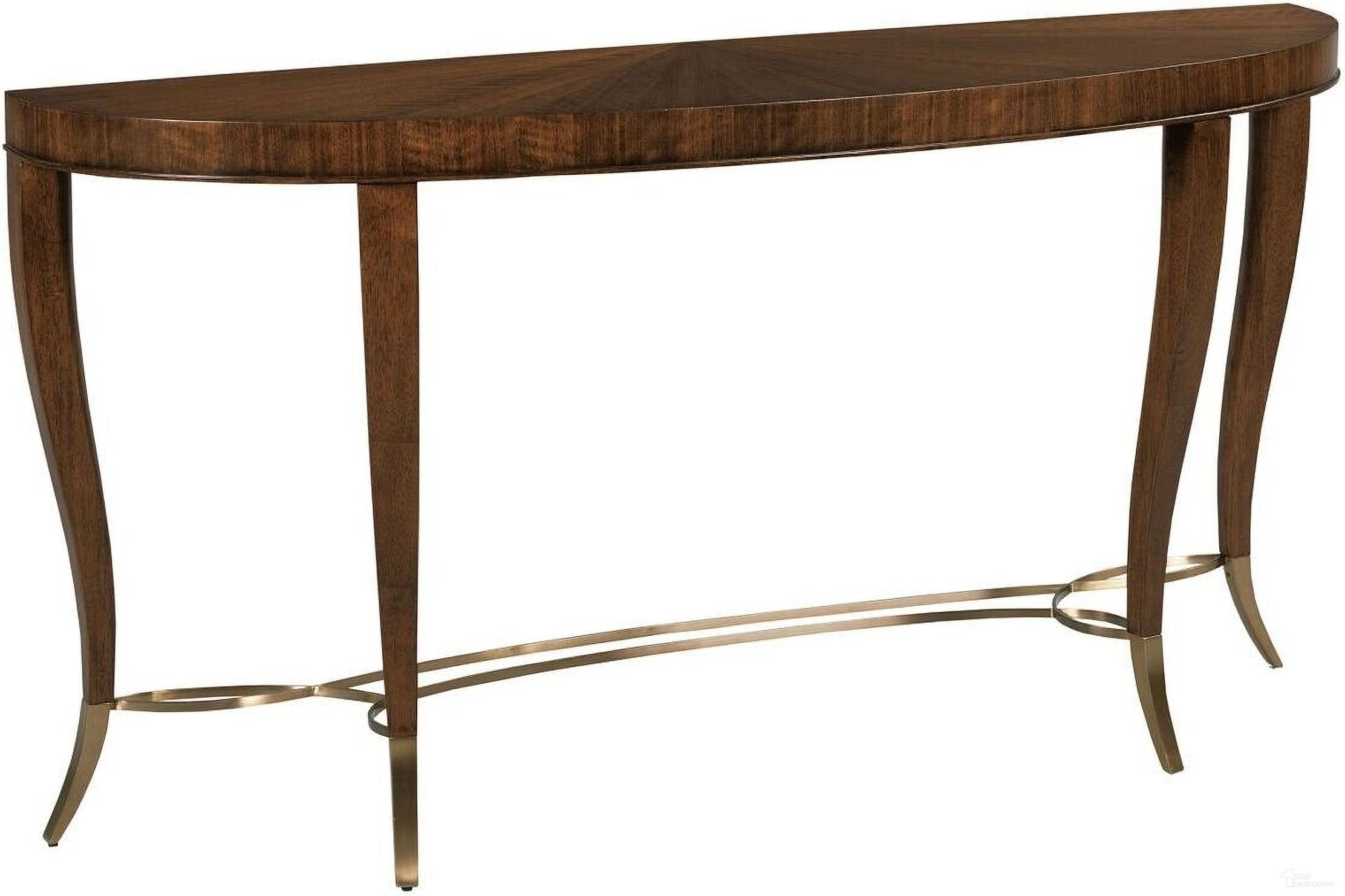 The appearance of Vantage Console Table In Warm Brown designed by American Drew in the transitional interior design. This warm brown piece of furniture  was selected by 1StopBedrooms from Vantage Collection to add a touch of cosiness and style into your home. Sku: 929-925. Material: Wood.