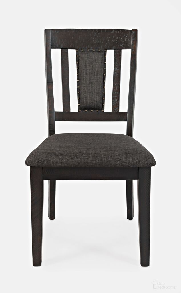 The appearance of American Upholstered Slatback Dining Chair with Nailhead Trim Set of 2 In Rustic Brown designed by Jofran in the rustic / southwestern interior design. This rustic brown piece of furniture was selected by 1StopBedrooms from American Rustics Collection to add a touch of cosiness and style into your home. Sku: 1838-405KD. Material: Acacia. Chair Type: Side Chair.