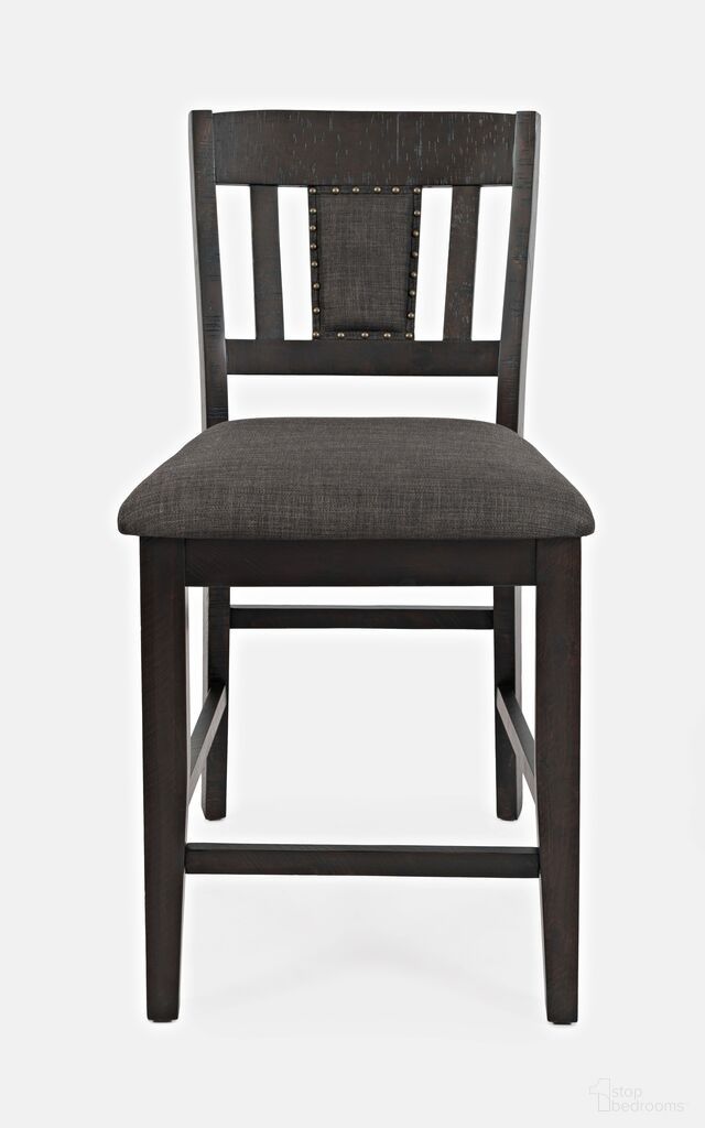 The appearance of American Upholstered Slatback Counter Height Stool with Nailhead Trim Set of 2 In Rustic Brown designed by Jofran in the rustic / southwestern interior design. This rustic brown piece of furniture was selected by 1StopBedrooms from American Rustics Collection to add a touch of cosiness and style into your home. Sku: 1839-BS405KD. Material: Acacia.