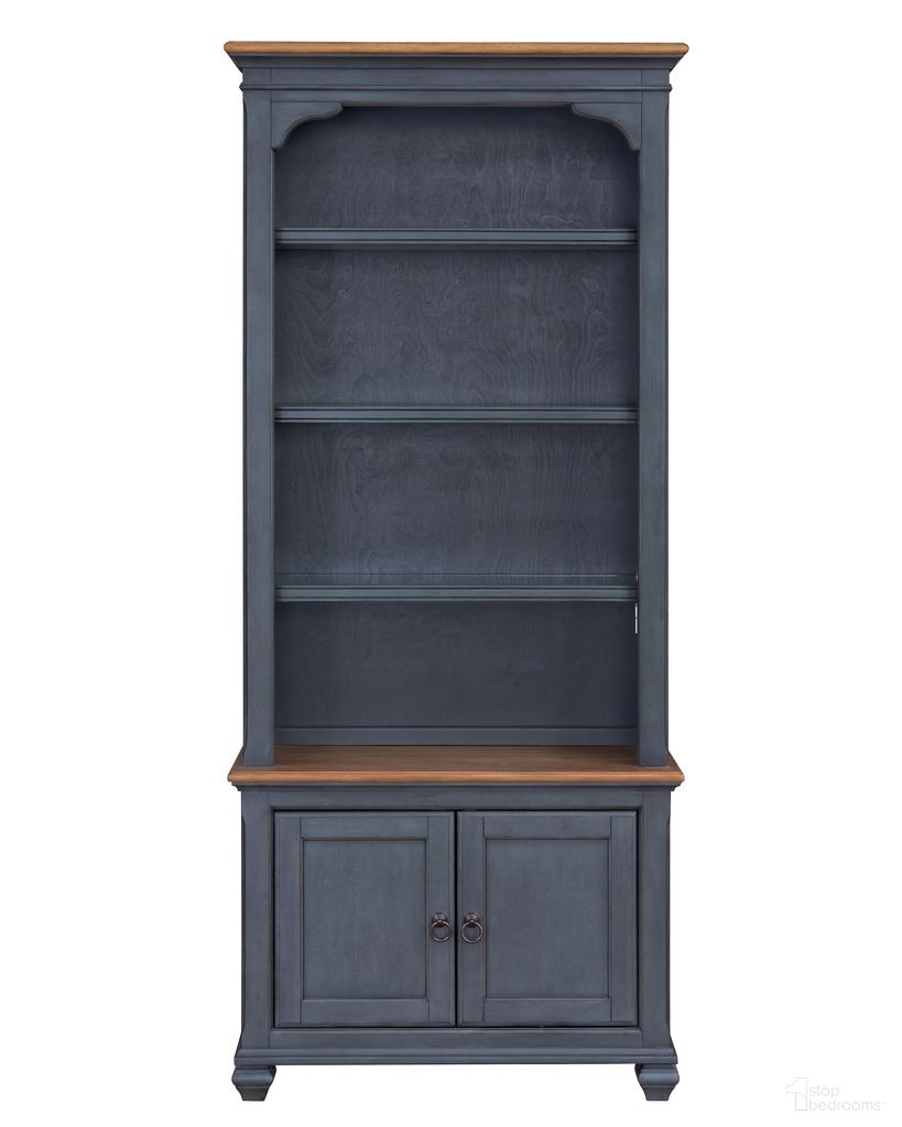Americana 79 Inch Universal Pier Bookcase In Blue