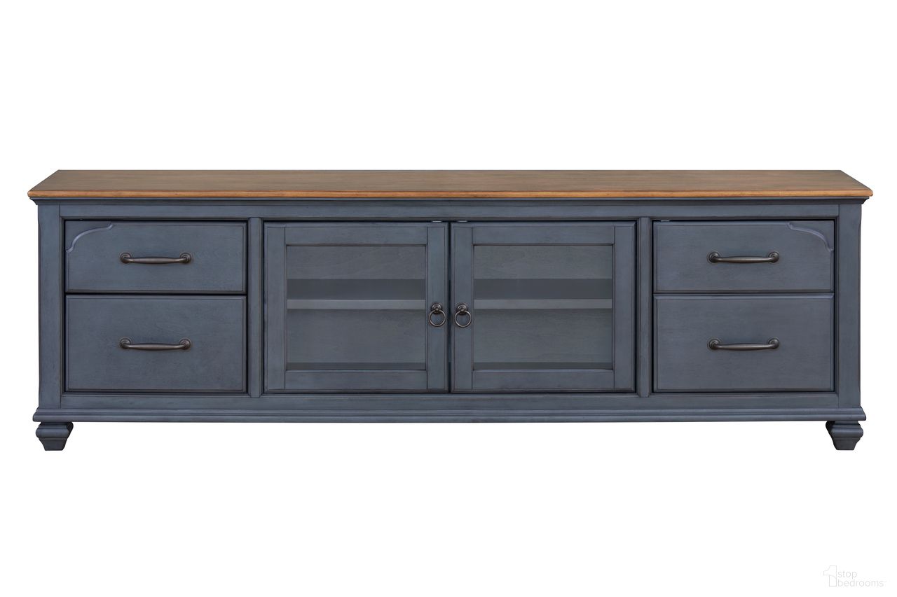Americana 84 Inch TV Stand In Blue