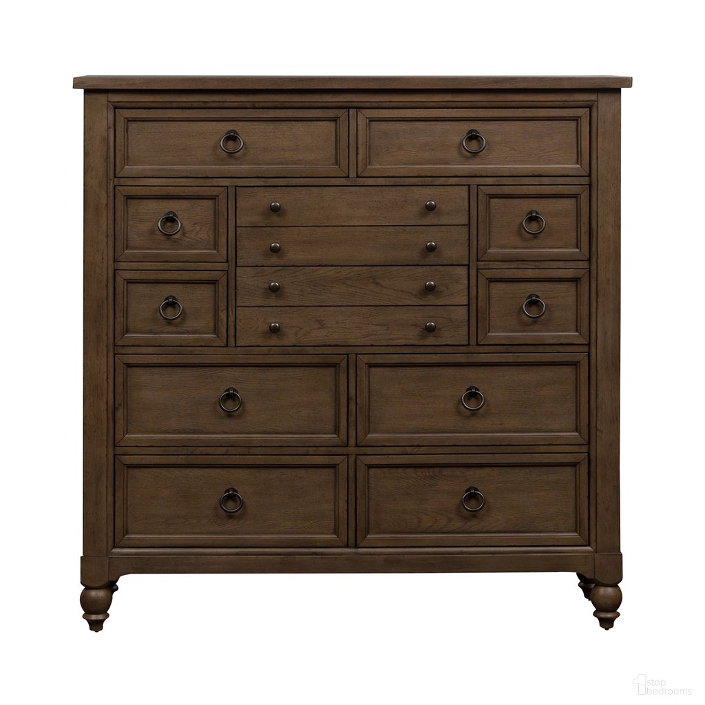The appearance of Americana Farmhouse 12 Drawer Chesser In Multi designed by Liberty in the traditional interior design. This multi piece of furniture was selected by 1StopBedrooms from Americana Farmhouse Collection to add a touch of cosiness and style into your home. Sku: 615-BR32. Material: Poplar.